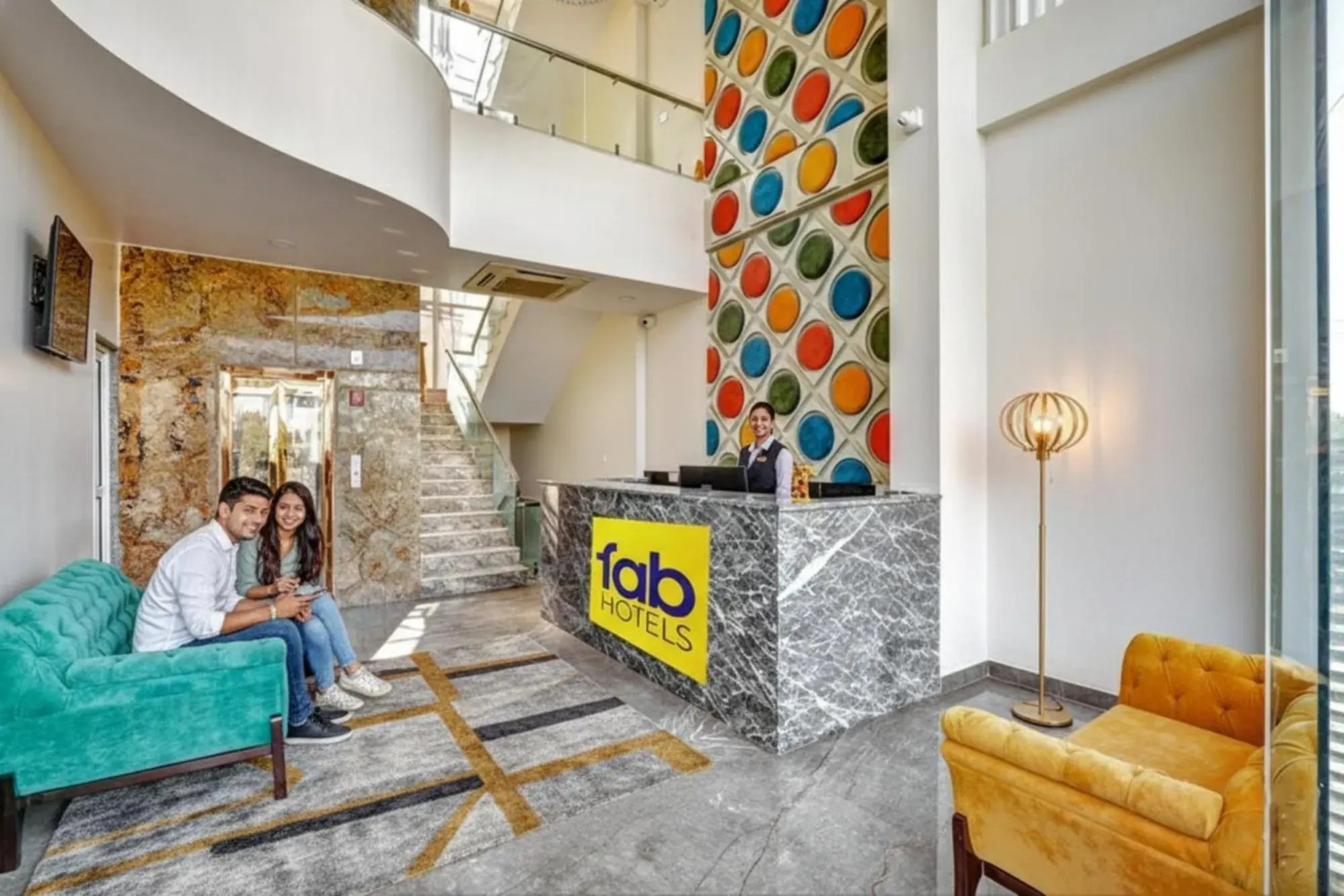 Lobby or reception in FabHotel The White Moon Lobby or reception in FabHotel The White Moon