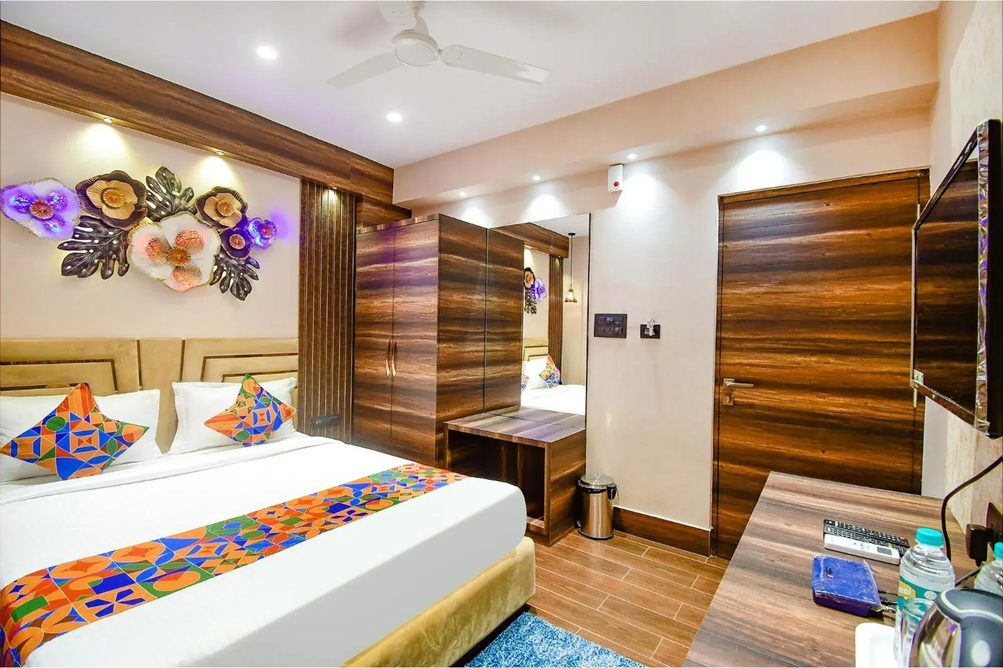 Bed in FabHotel Prime Jalsa - Nr Axis Mall Bed in FabHotel Prime Jalsa - Nr Axis Mall