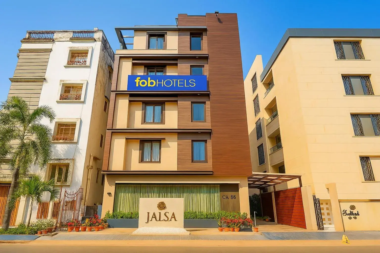 Facade/entrance in FabHotel Prime Jalsa - Nr Axis Mall Facade/entrance in FabHotel Prime Jalsa - Nr Axis Mall