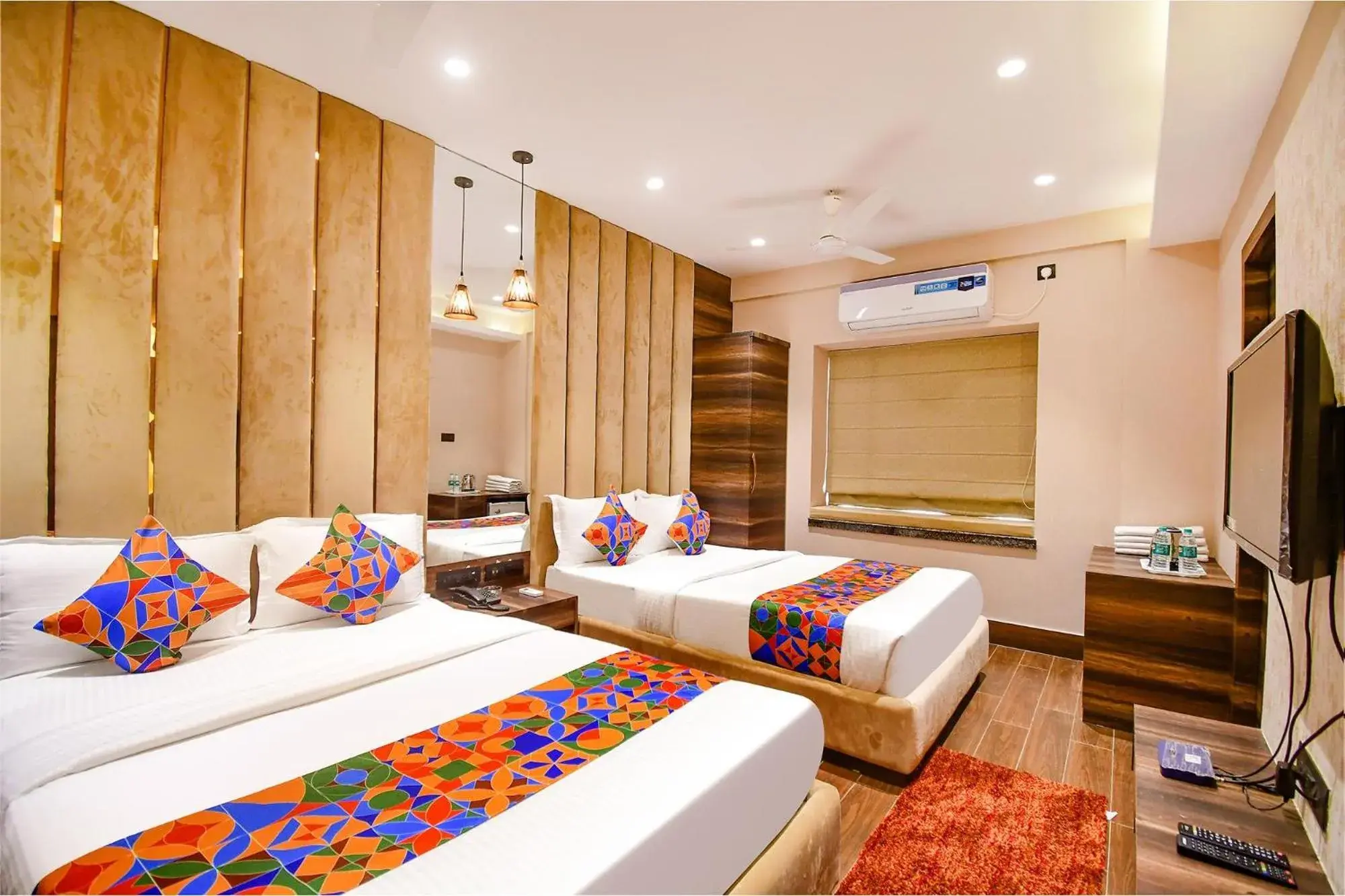 Bed in FabHotel Prime Jalsa - Nr Axis Mall Bed in FabHotel Prime Jalsa - Nr Axis Mall