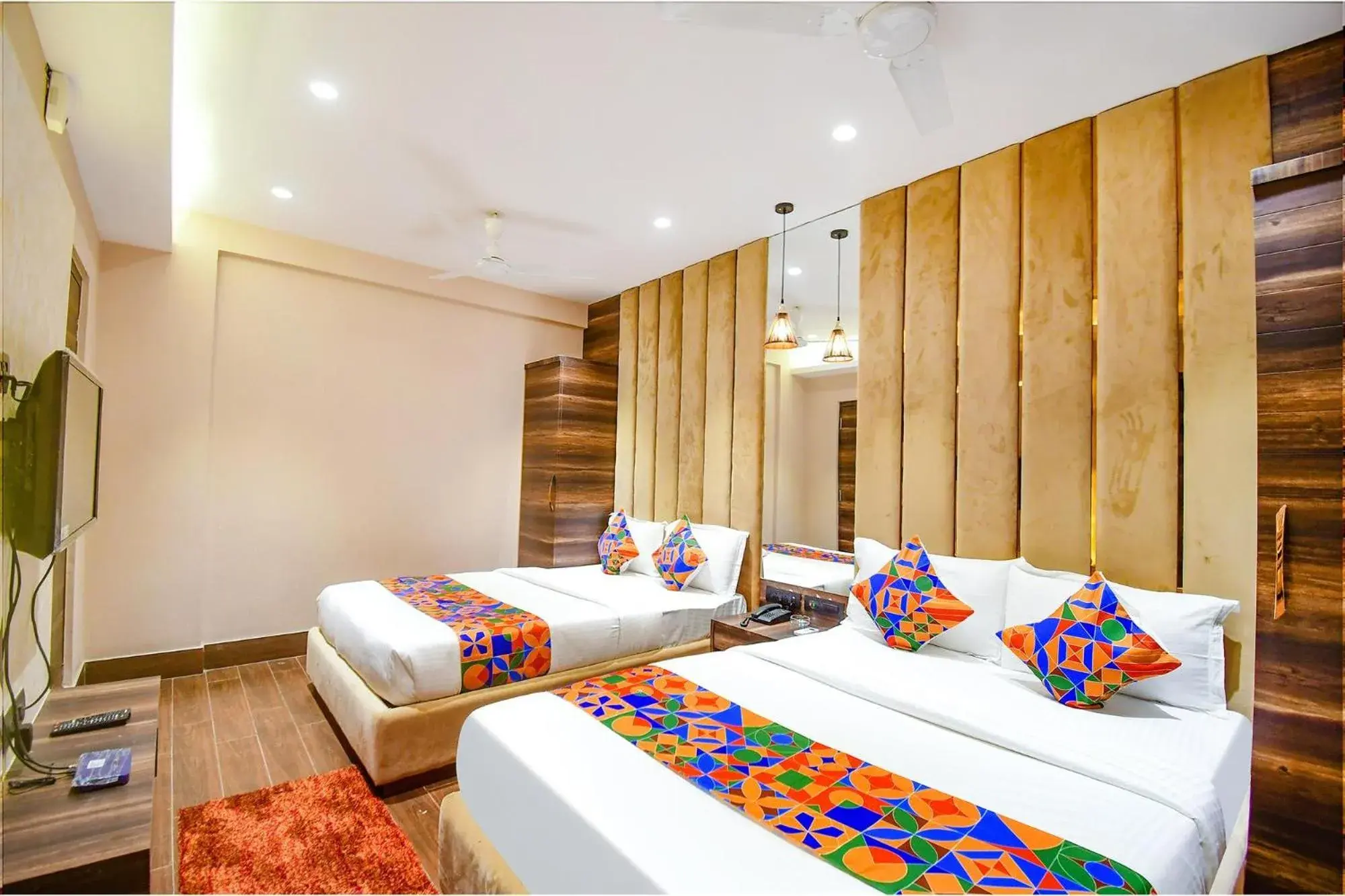 Bed in FabHotel Prime Jalsa - Nr Axis Mall Bed in FabHotel Prime Jalsa - Nr Axis Mall