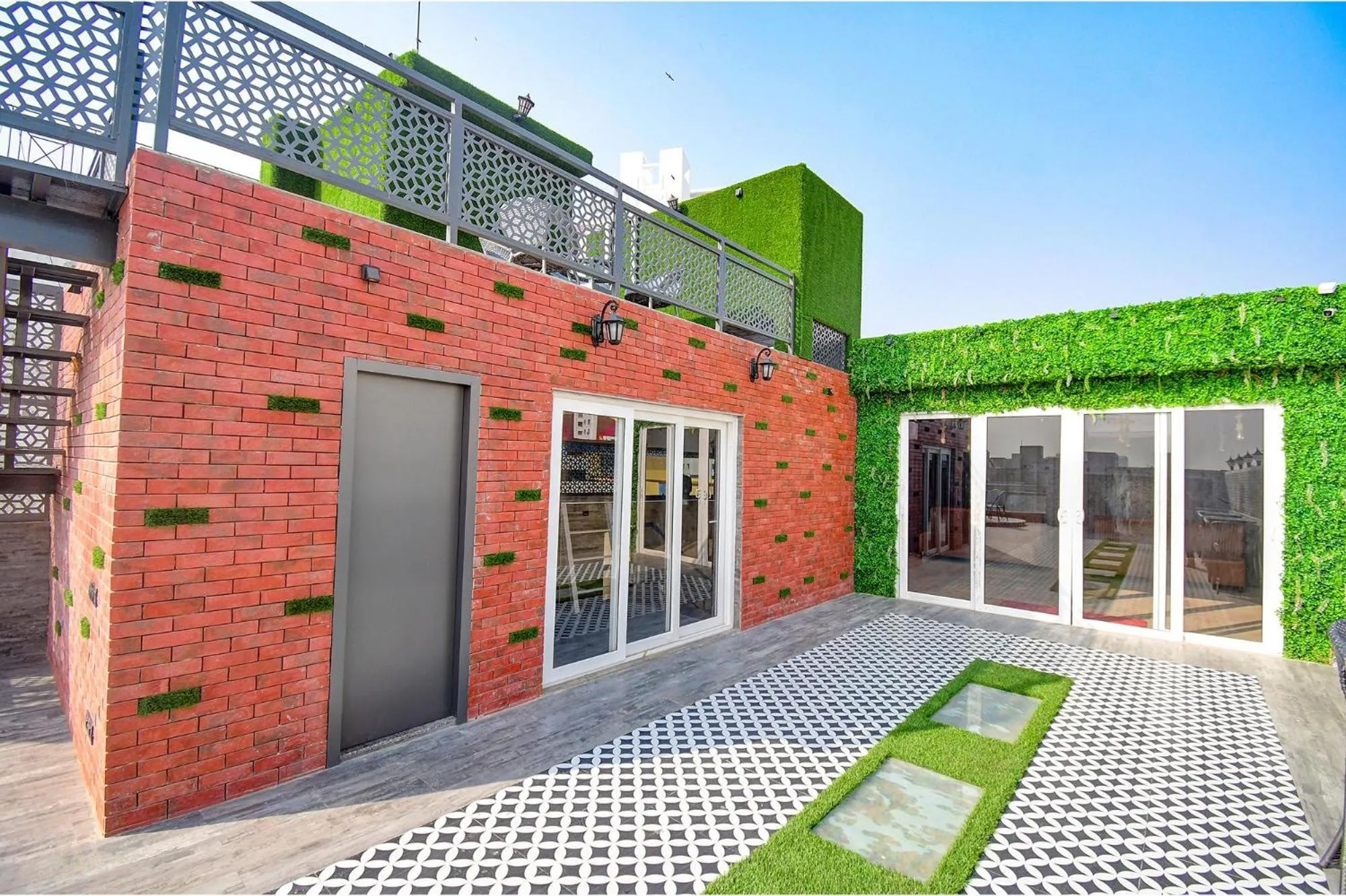 Balcony/Terrace in FabHotel Prime Jalsa - Nr Axis Mall