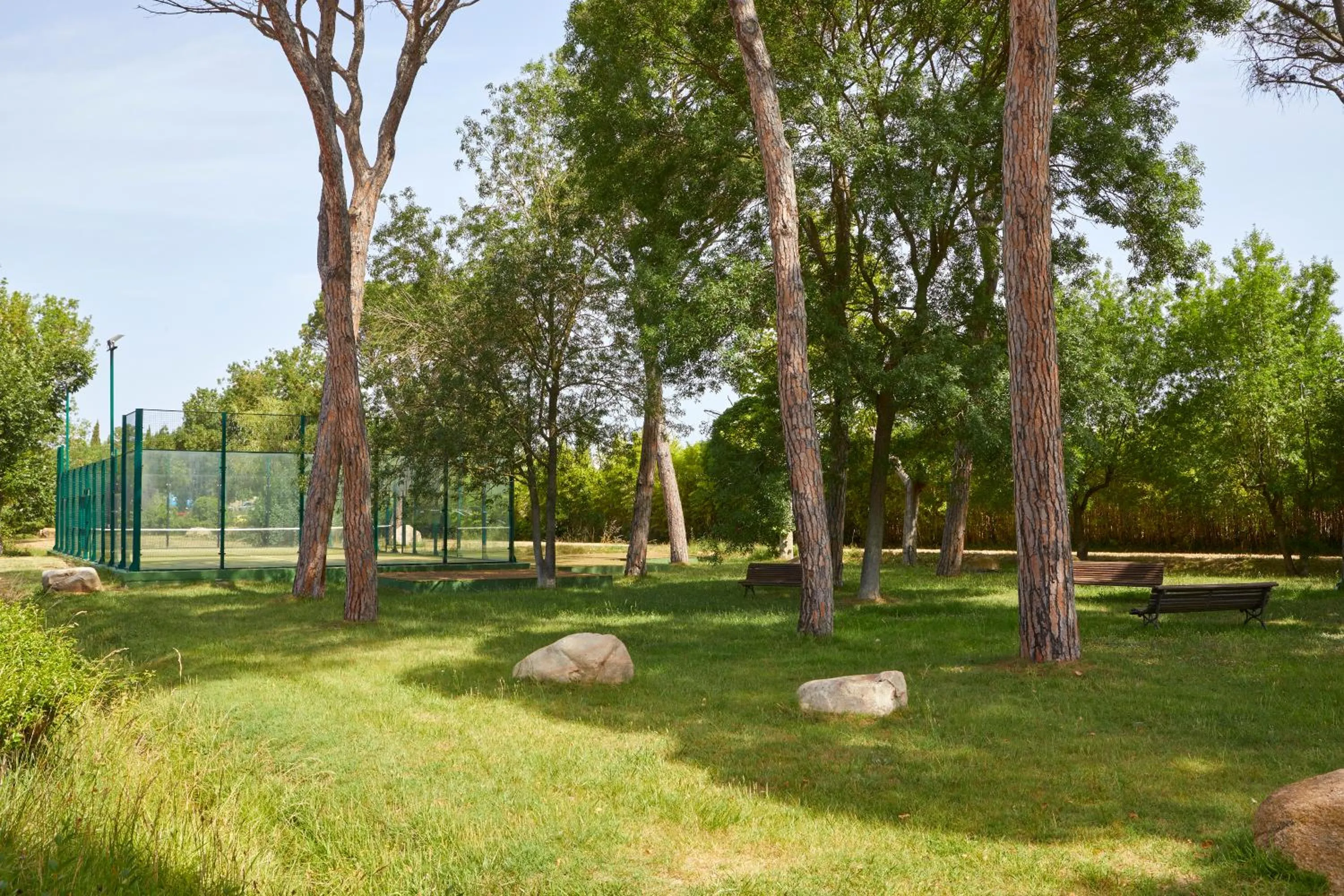 Garden in 1881 Hotel Balneario Vichy Catalan
