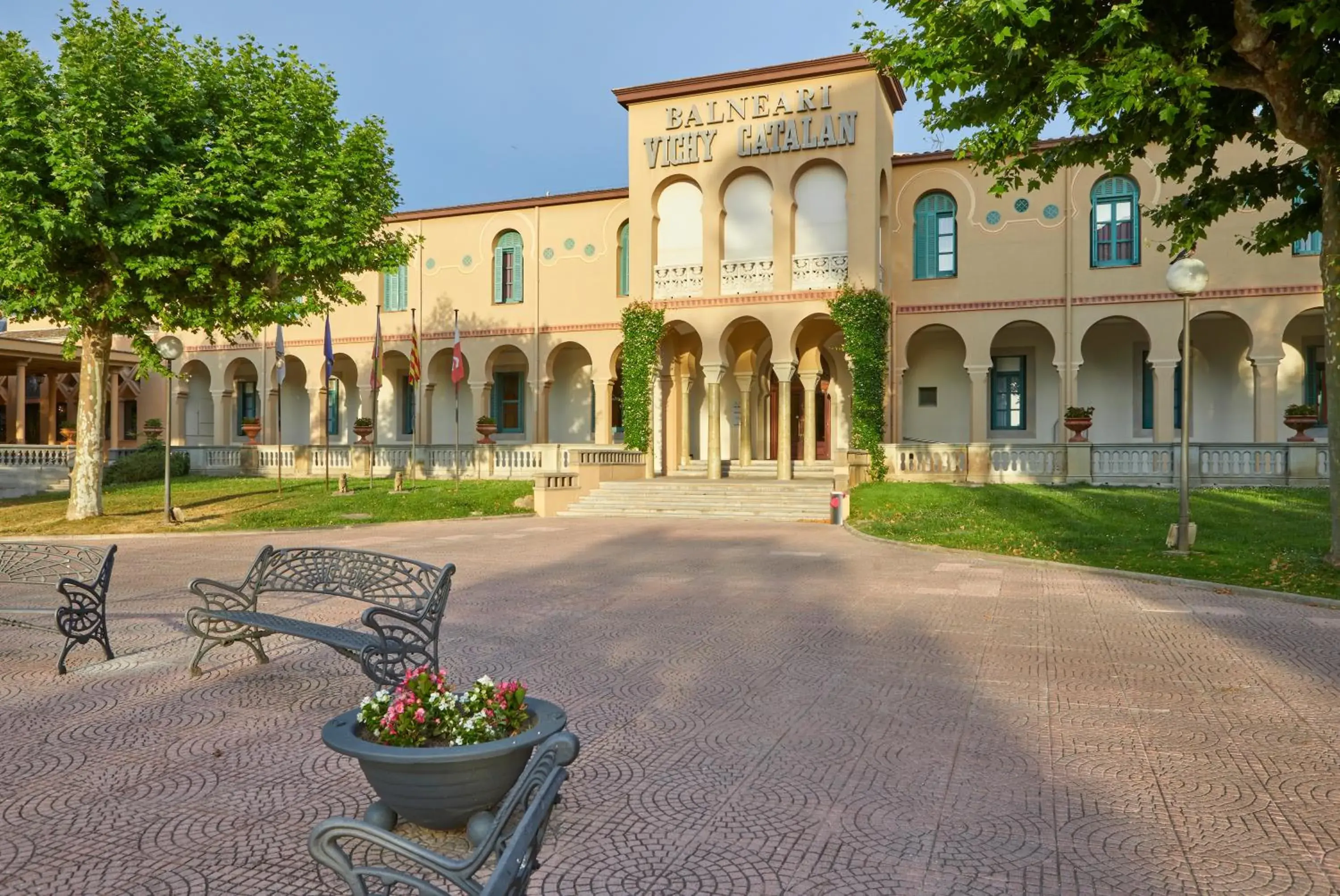 Property building in 1881 Hotel Balneario Vichy Catalan Property building in 1881 Hotel Balneario Vichy Catalan