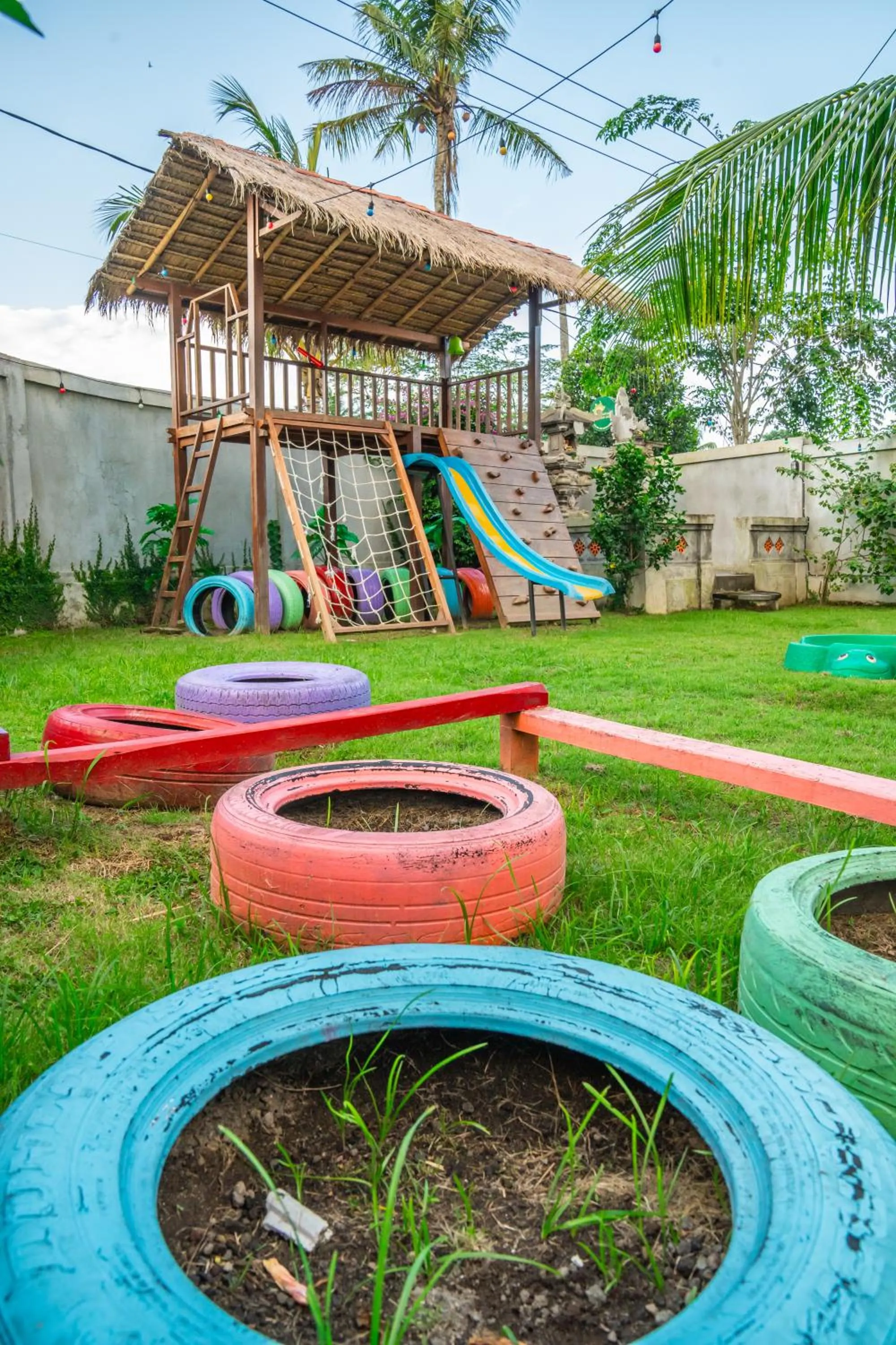 Children play ground in Kampung Uma Dawa Villas and Spa