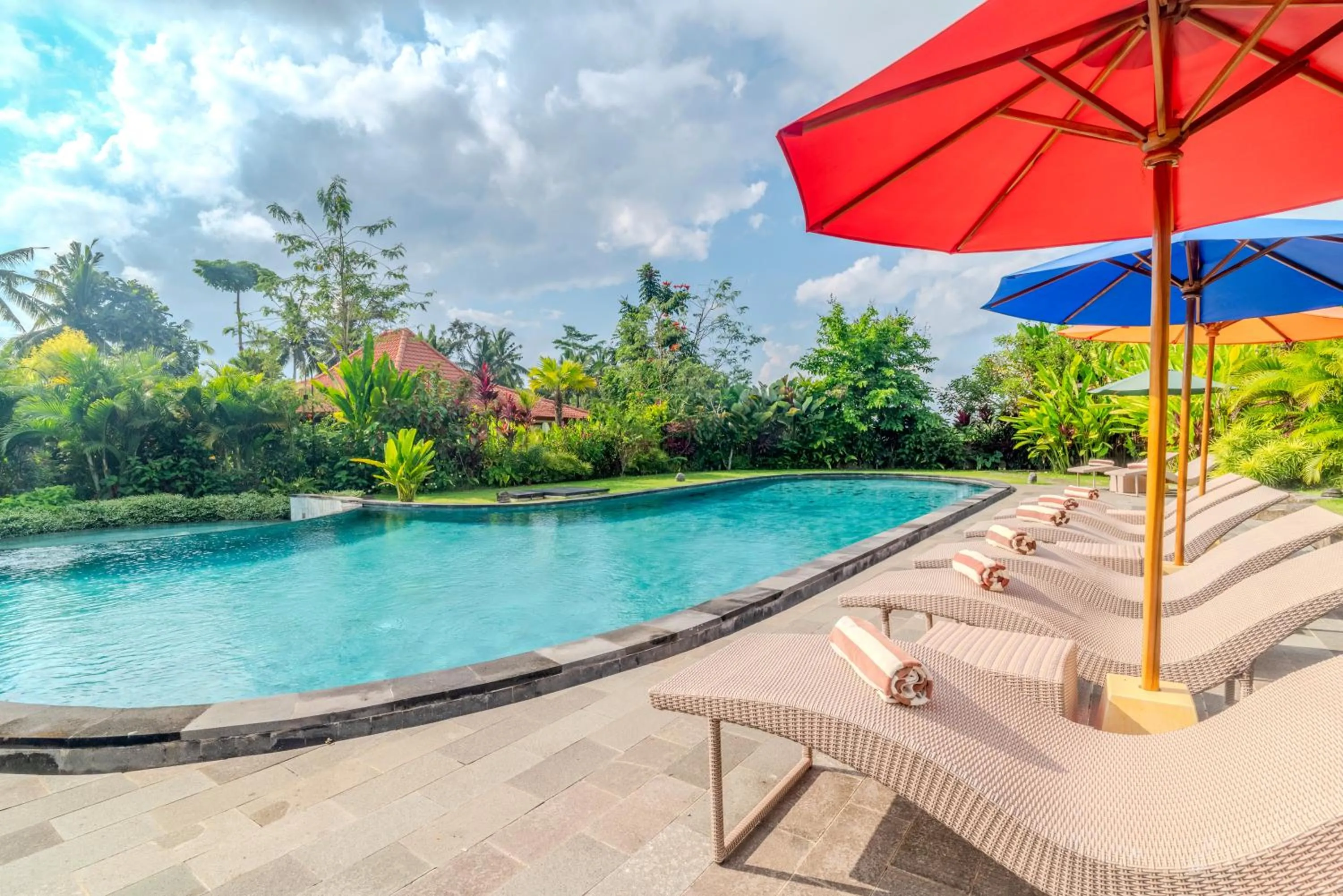 Pool view in Kampung Uma Dawa Villas and Spa