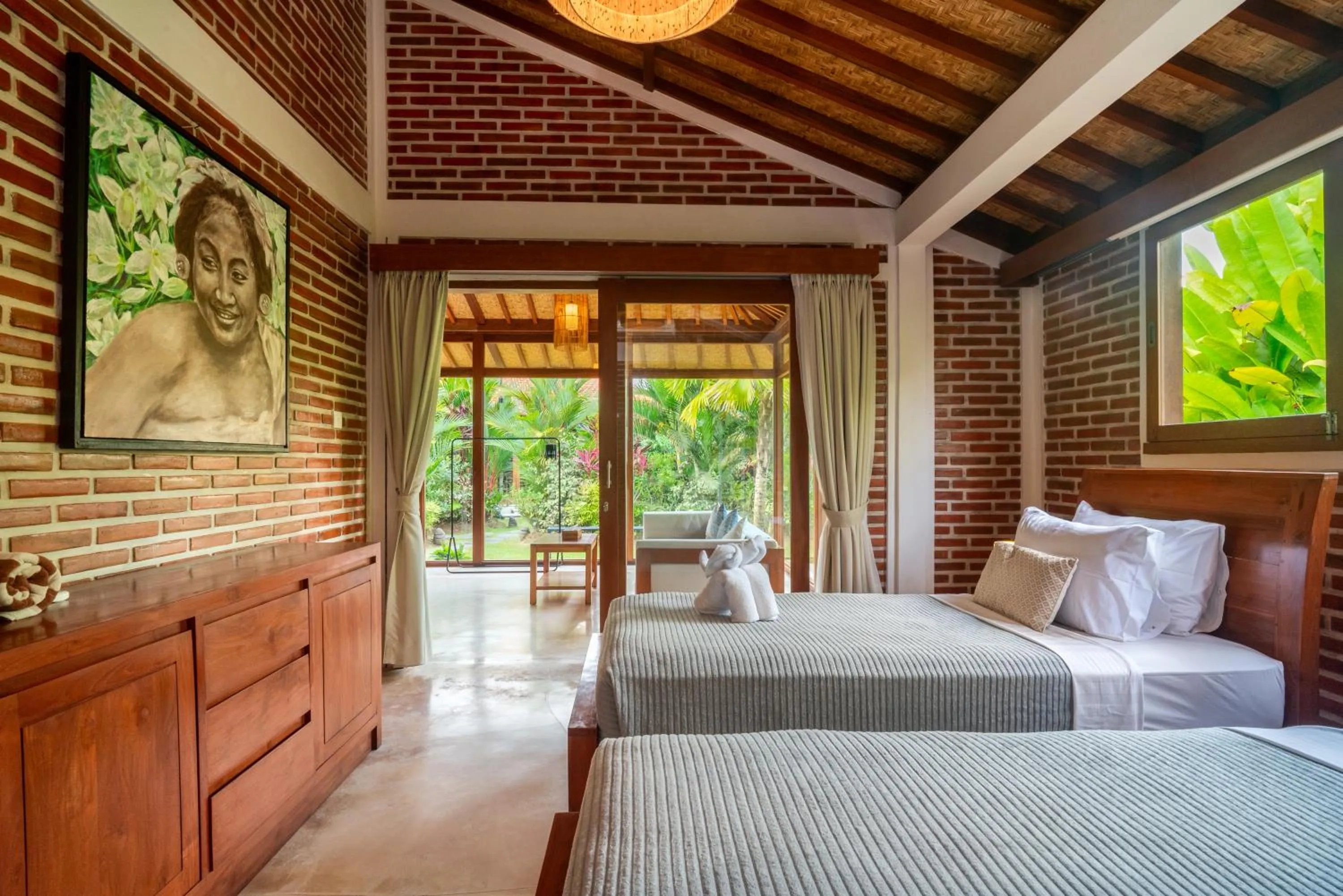 Bedroom, Bed in Kampung Uma Dawa Villas and Spa