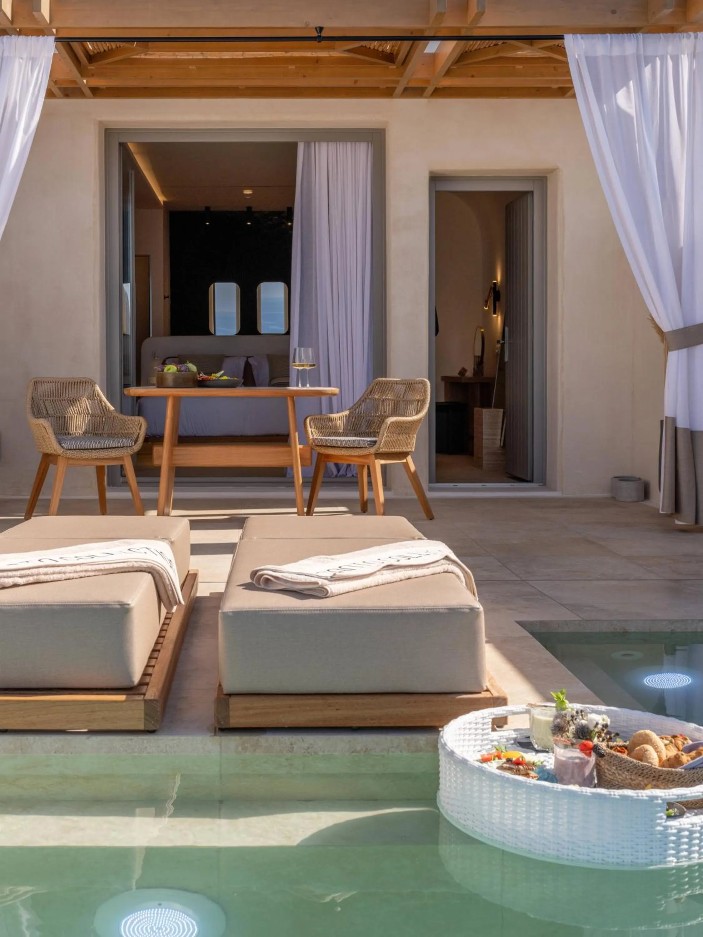 Balcony/Terrace in Santo Mine Oia Suites