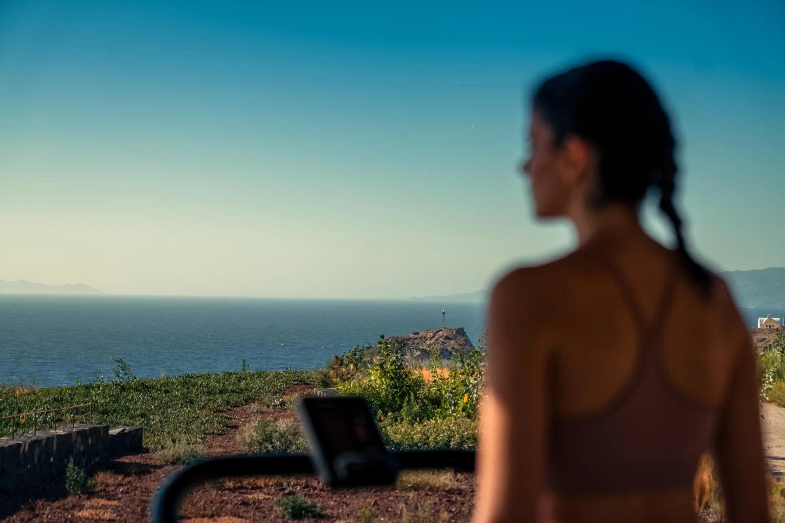 Fitness centre/facilities in Santo Mine Oia Suites