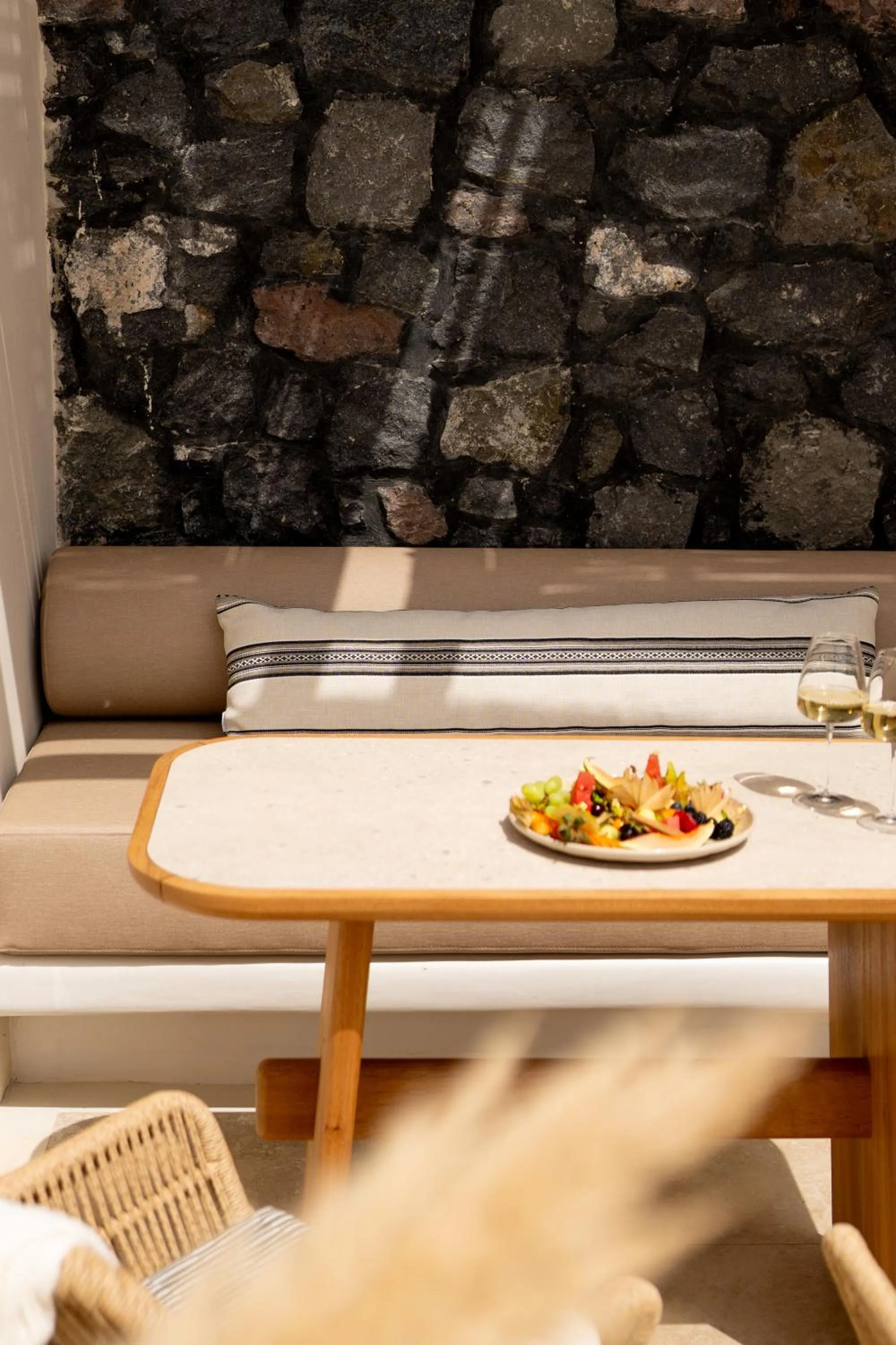 Breakfast in Santo Mine Oia Suites