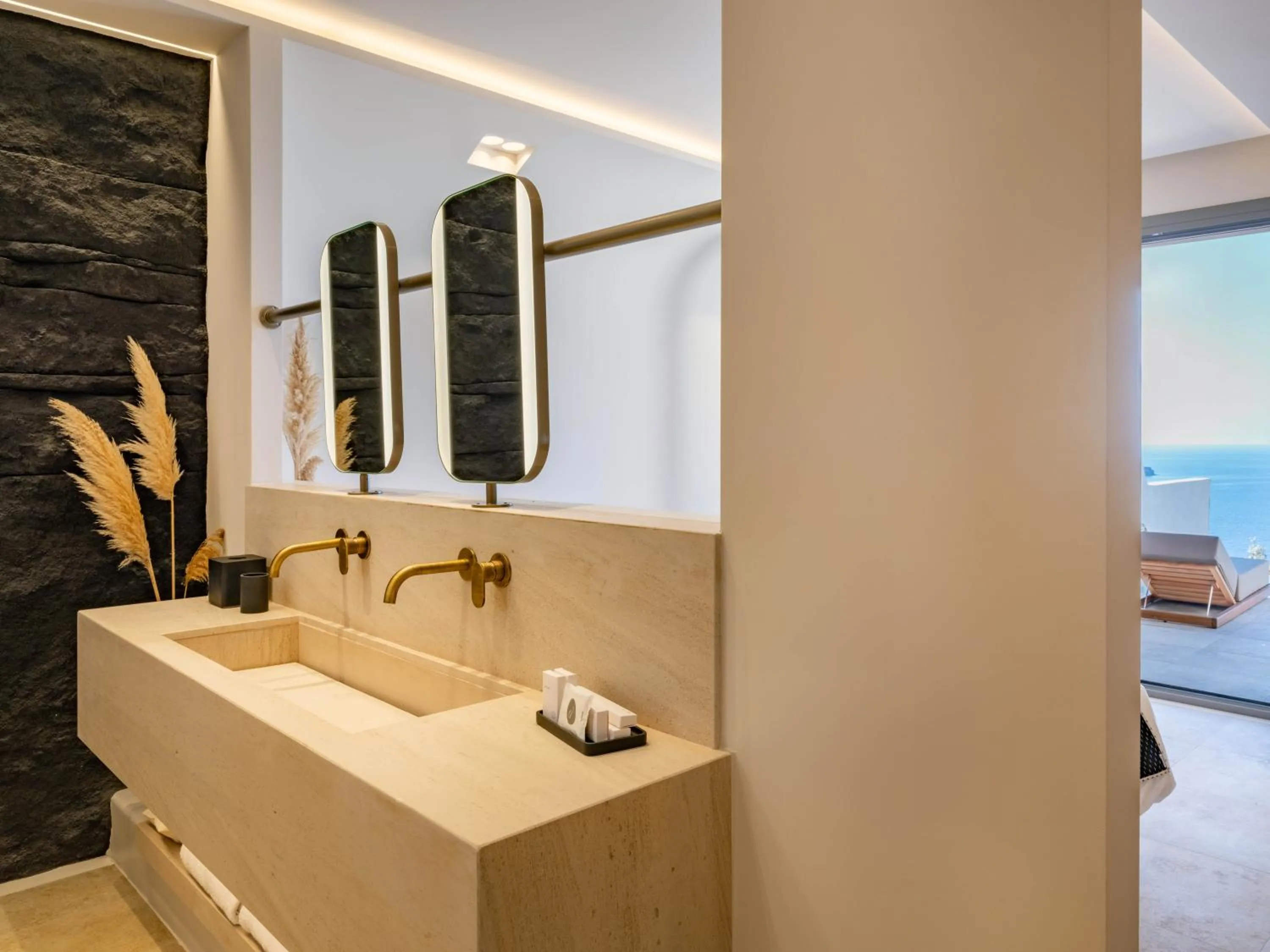 Bathroom in Santo Mine Oia Suites