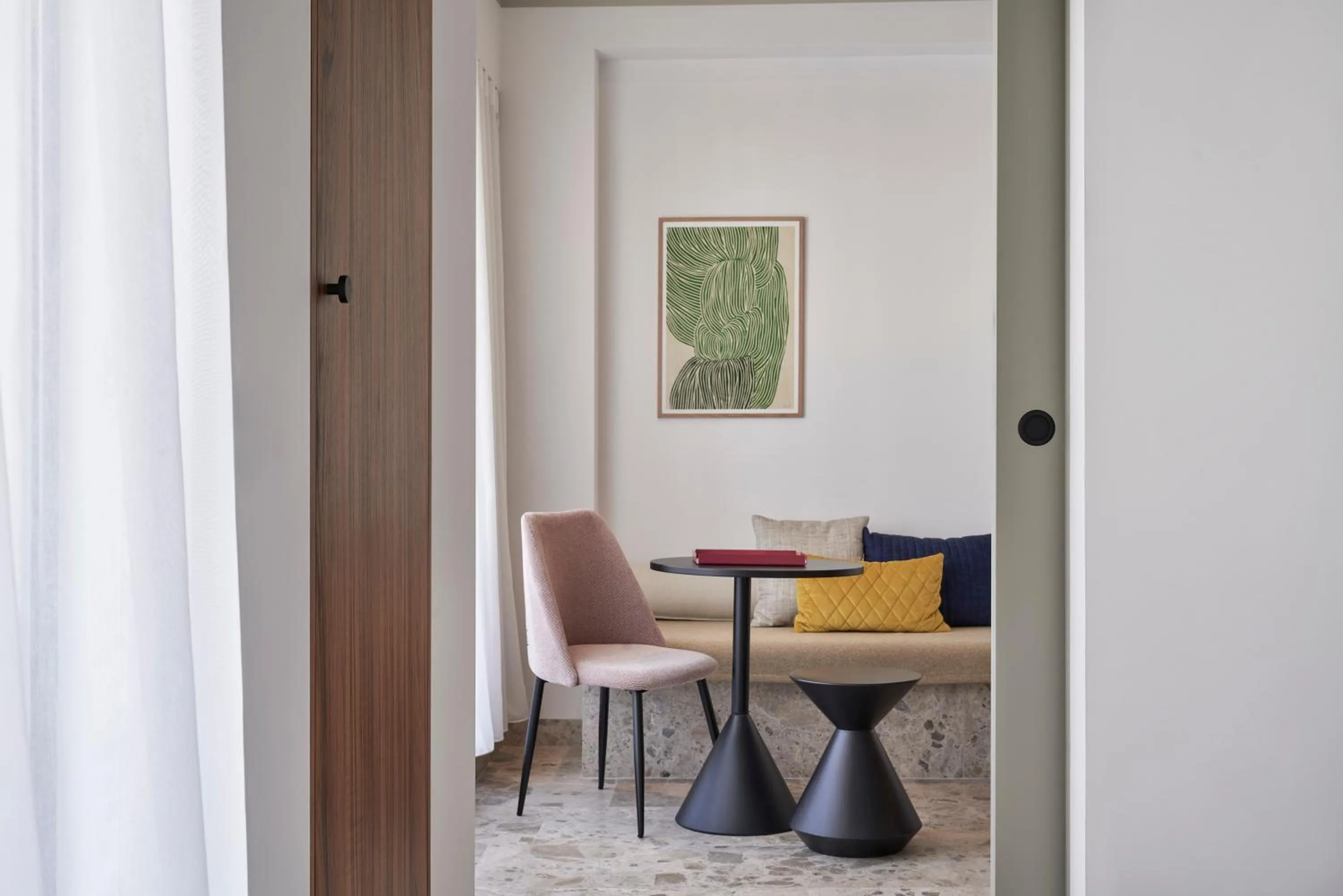 Living room in The Social Athens Hotel, a member of Radisson Individuals