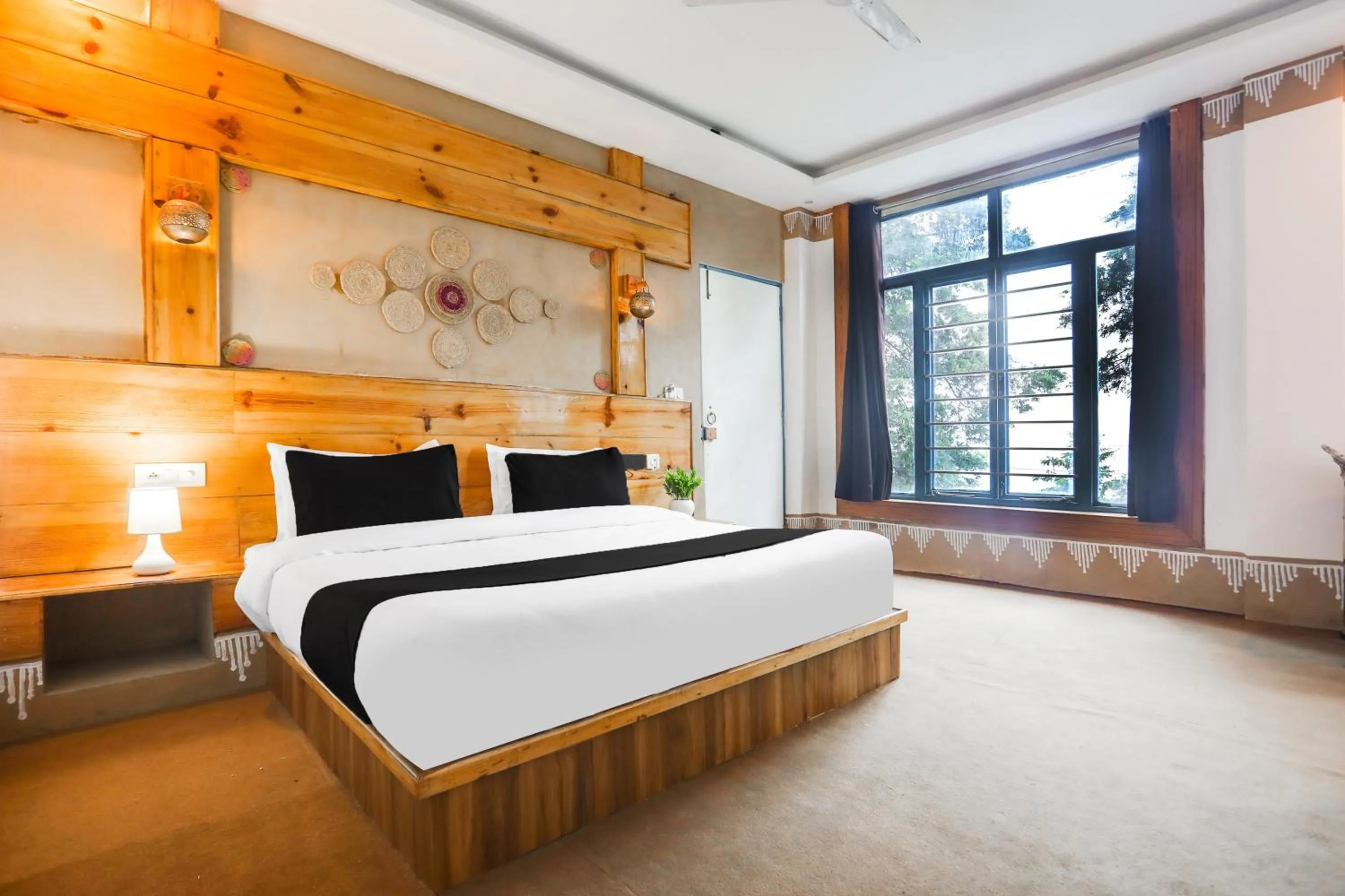 Bedroom, Bed in Palette by CheckIn Bhatta Falls Mussorie
