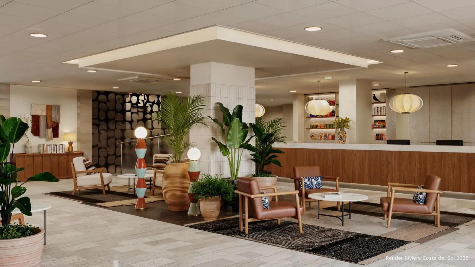 Lobby or reception in Medplaya Hotel Riviera - Adults Recommended Lobby or reception in Medplaya Hotel Riviera - Adults Recommended