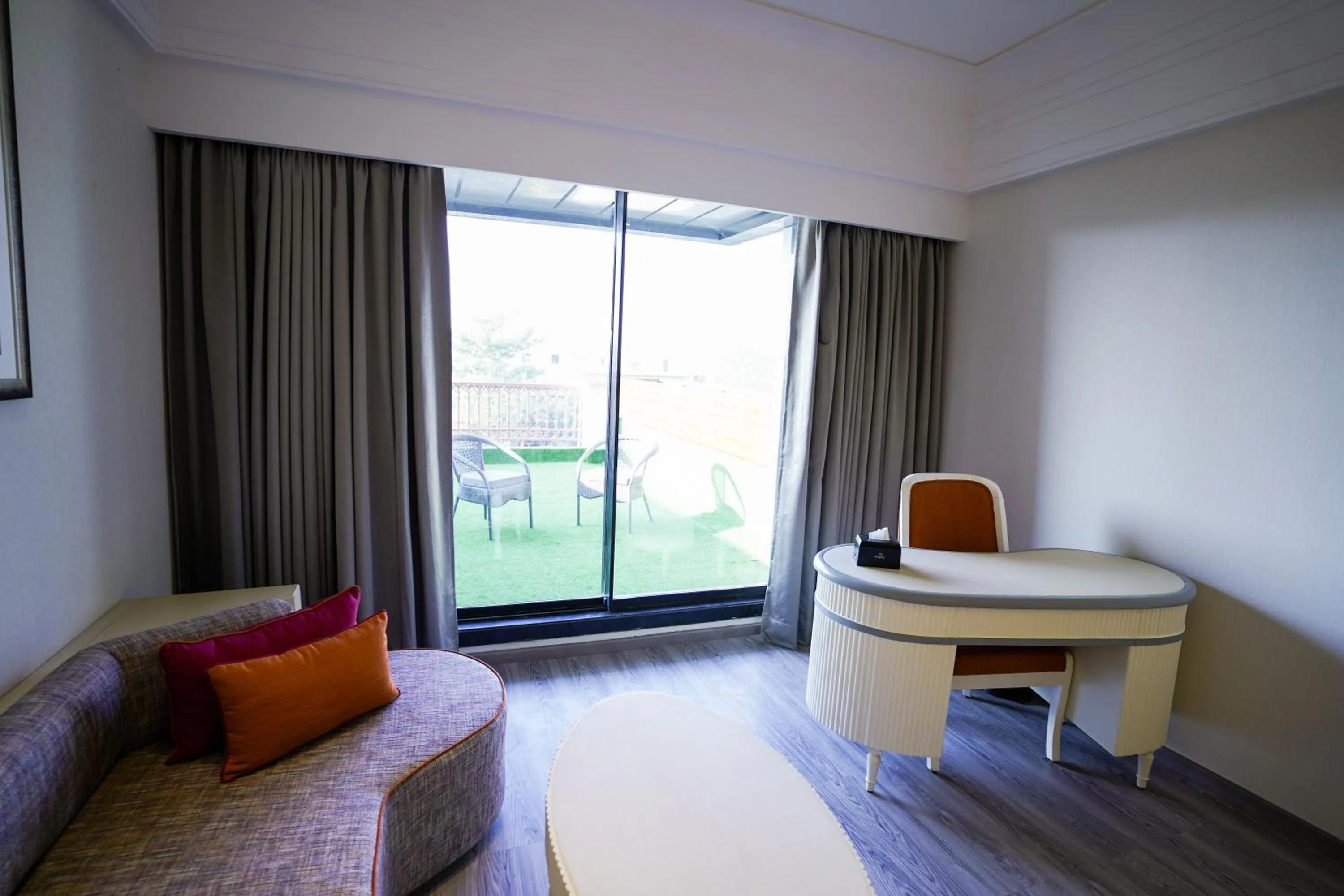 Seating area in The Grand Nirvana Hotel