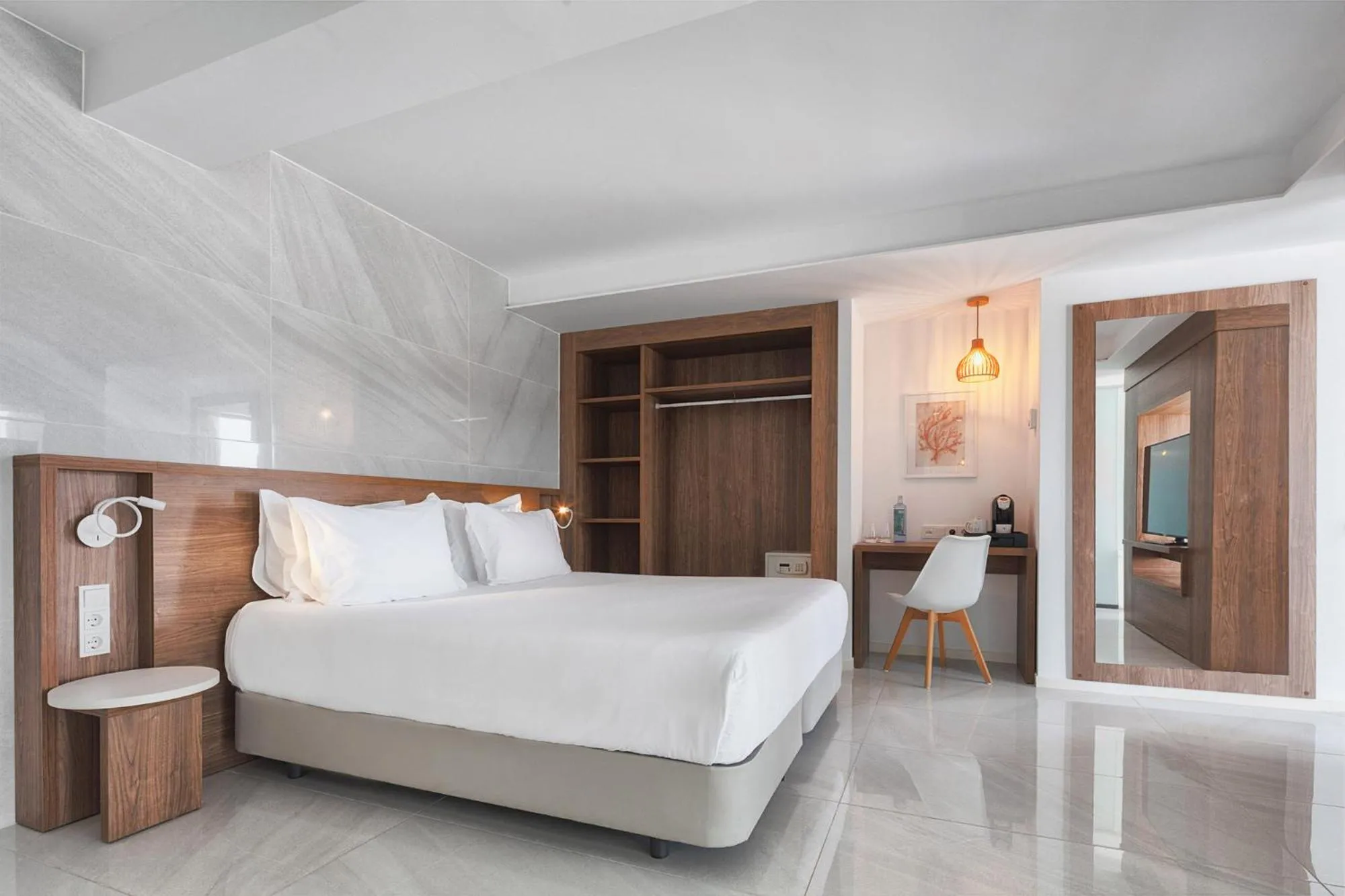 Bed in Eurostars Puerto de Ibiza