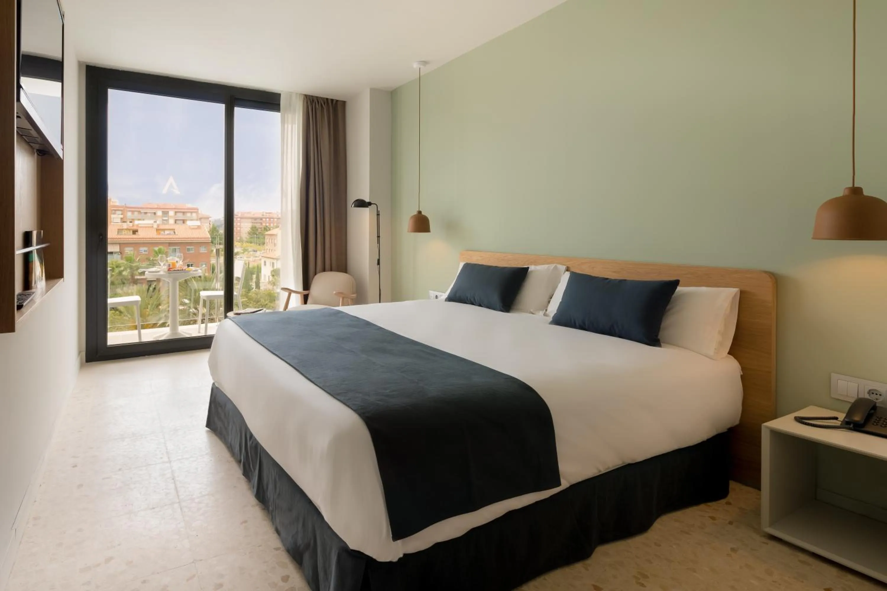 Photo of the whole room, Bed in AQUA Hotel Silhouette & Spa - Adults Only