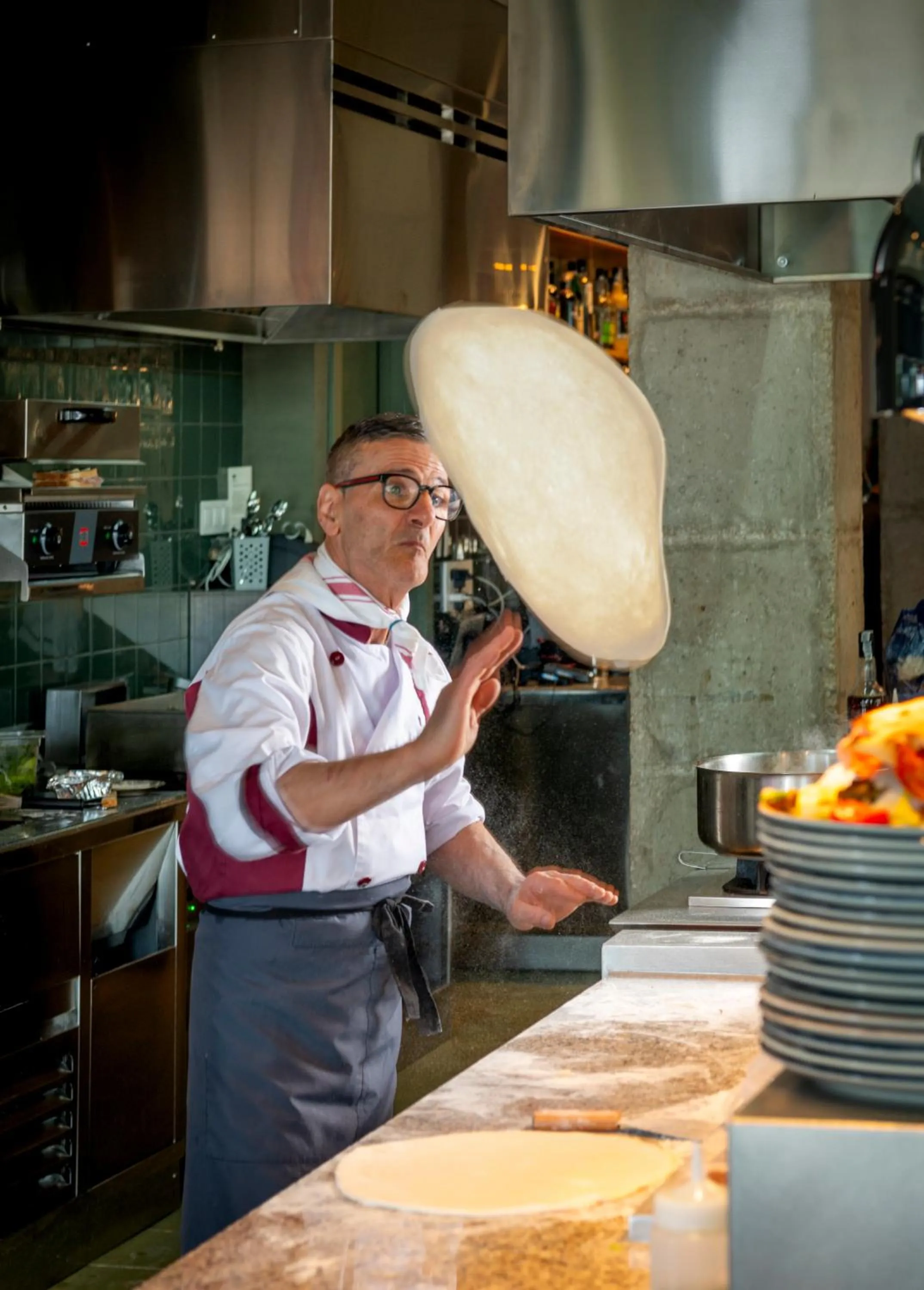 Kitchen or kitchenette in AQUA Hotel Promenade & Spa 4Sup
