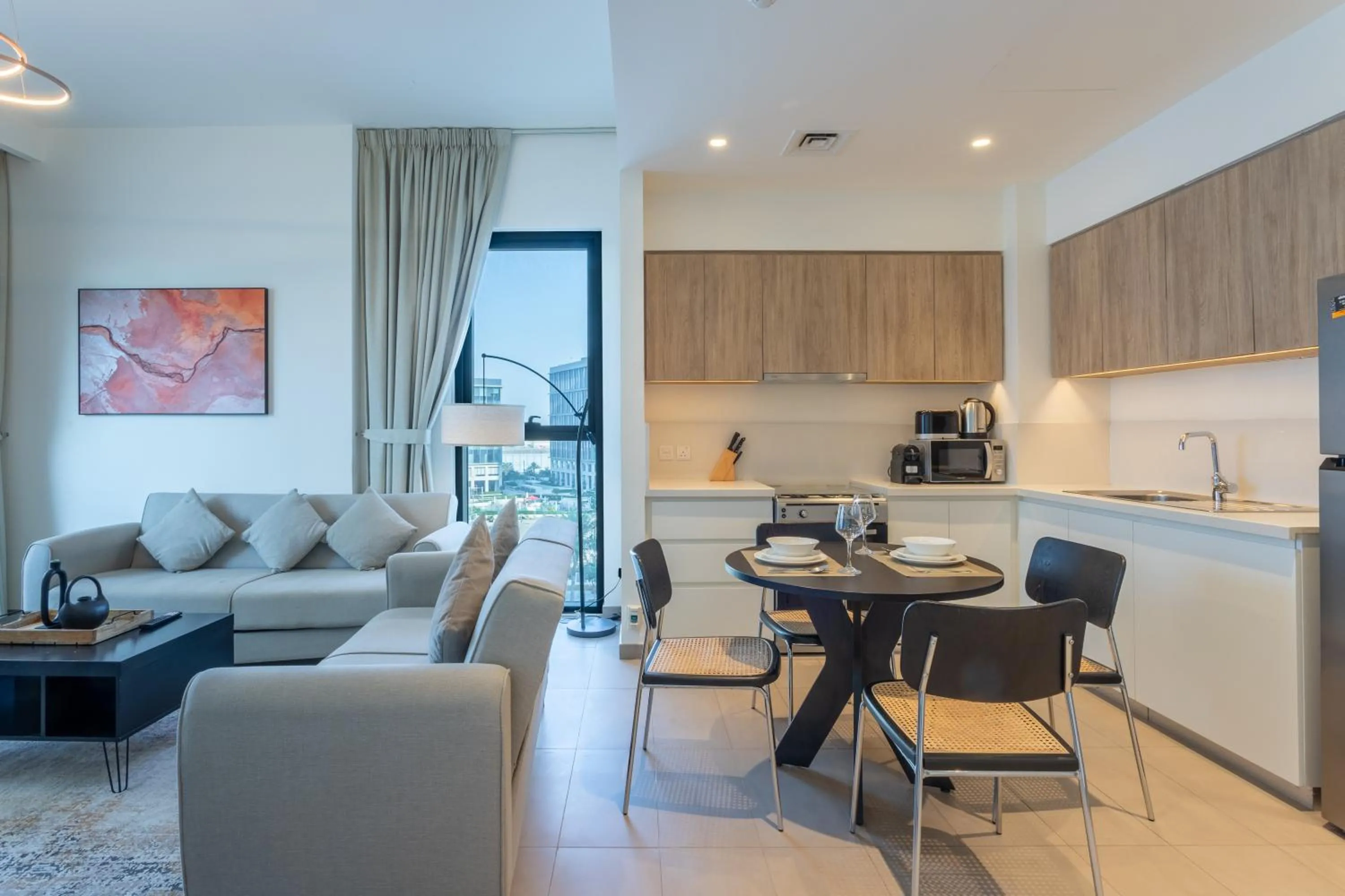 Dining area in Vacationer Holiday Homes I Executive 1 Bedroom I Free Parking & Wi-Fi