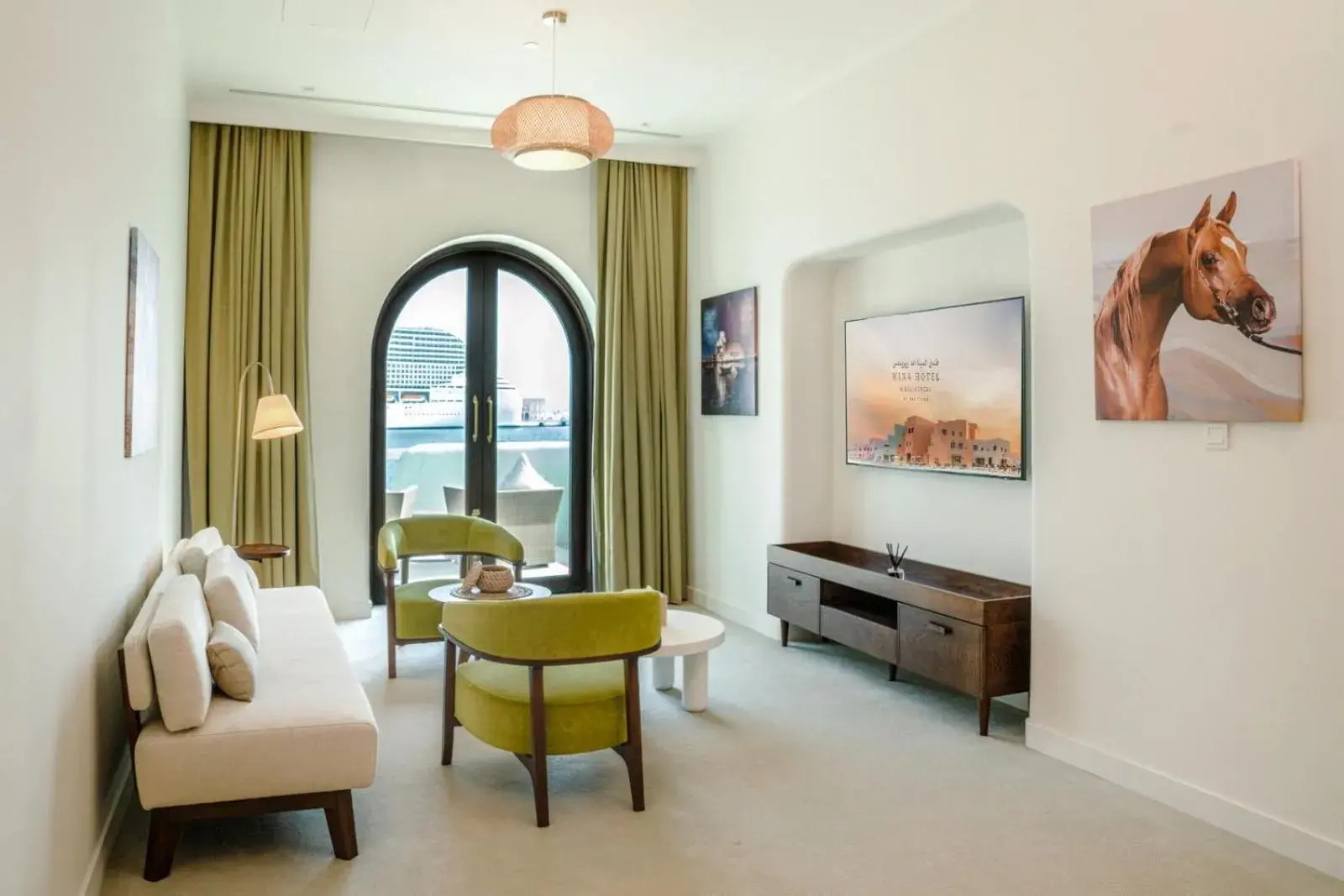 Living room in Mina Hotel and Residences By The Torch Living room in Mina Hotel and Residences By The Torch