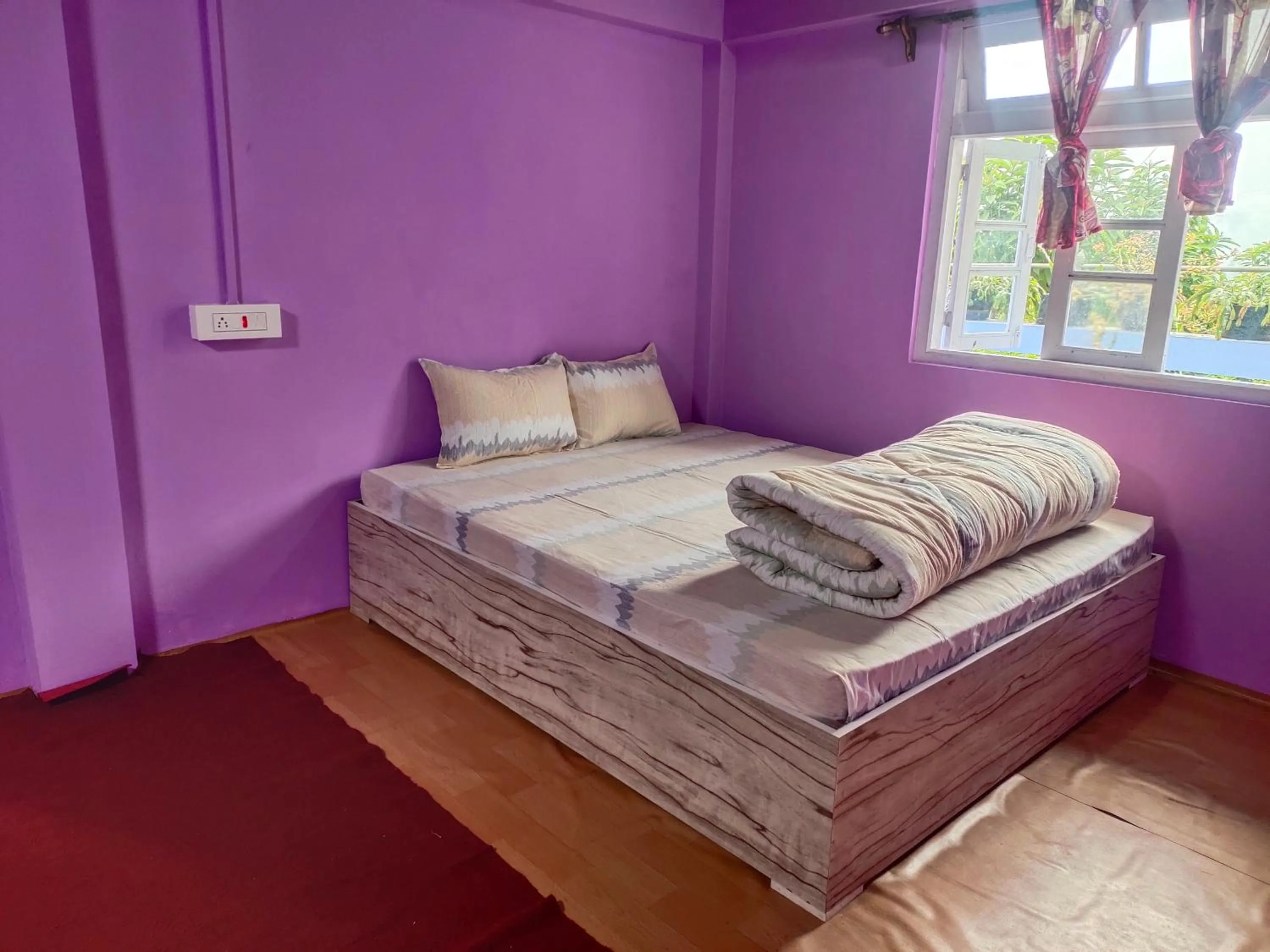Bed in Boho Homestay, Rangbhang