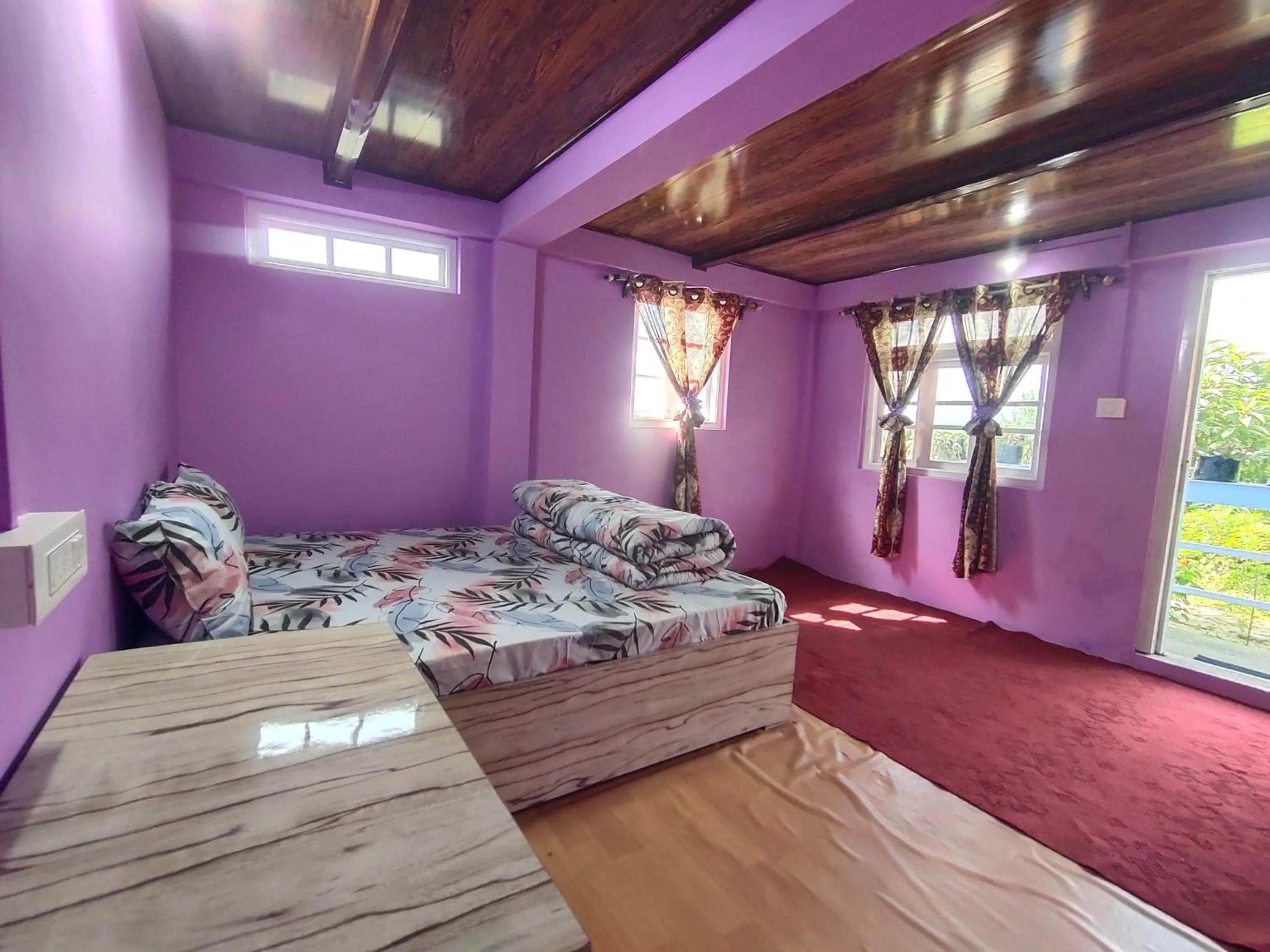 Bed in Boho Homestay, Rangbhang