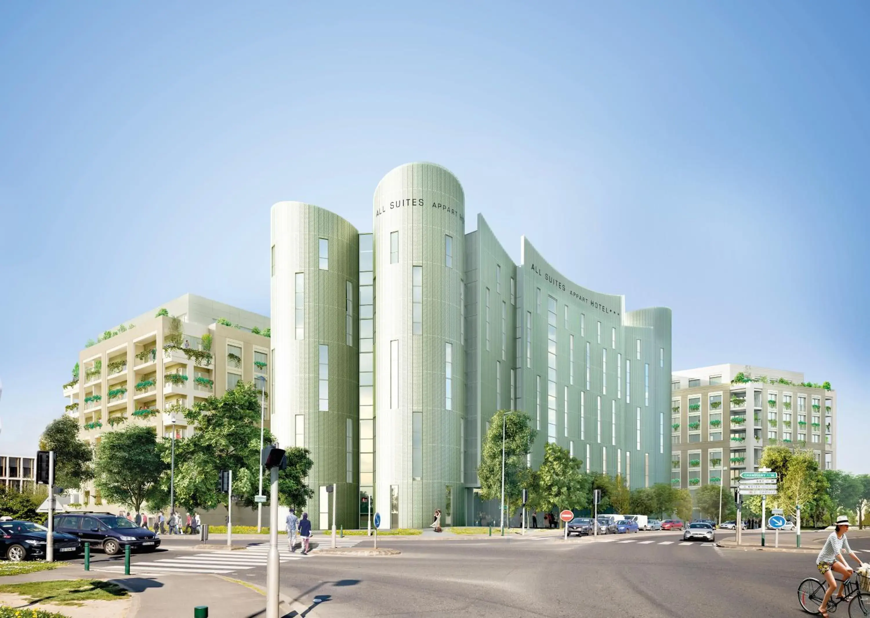 Property building in All Suites Appart Hôtel - Noisy-le-Grand Property building in All Suites Appart Hôtel - Noisy-le-Grand