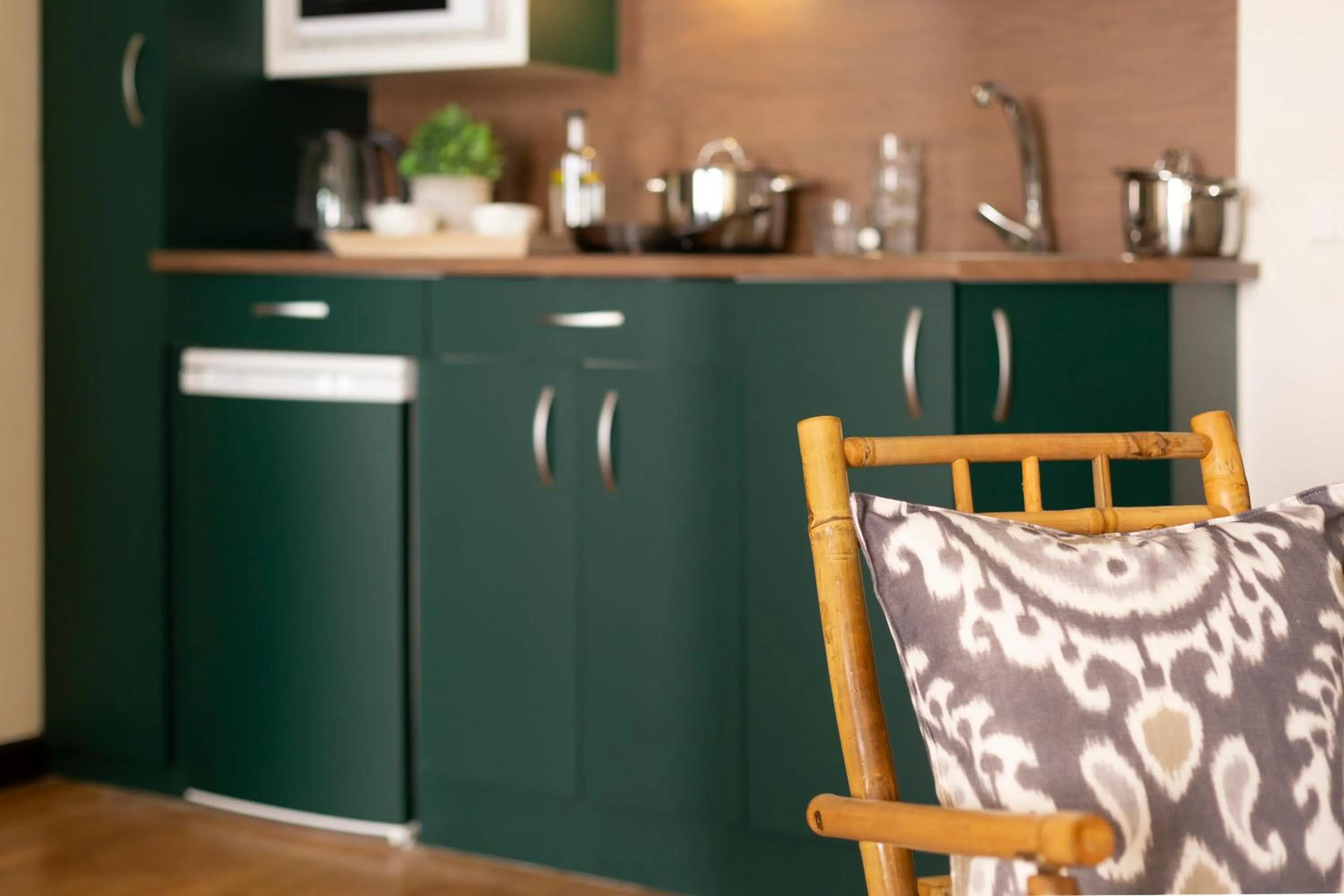 Kitchen or kitchenette in Hospedium Hotel La Farm