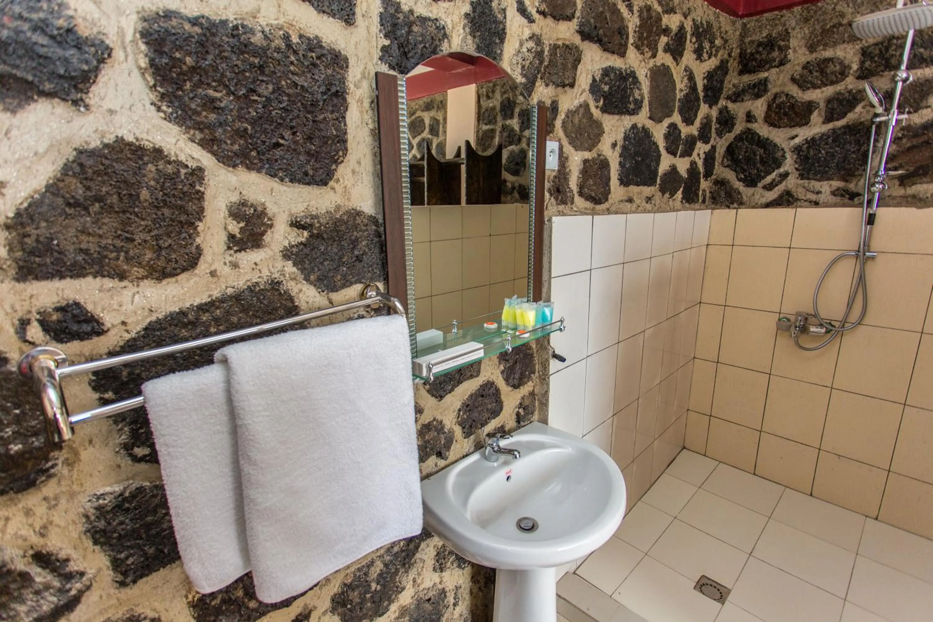 Shower in Nirvana Heights Hotel