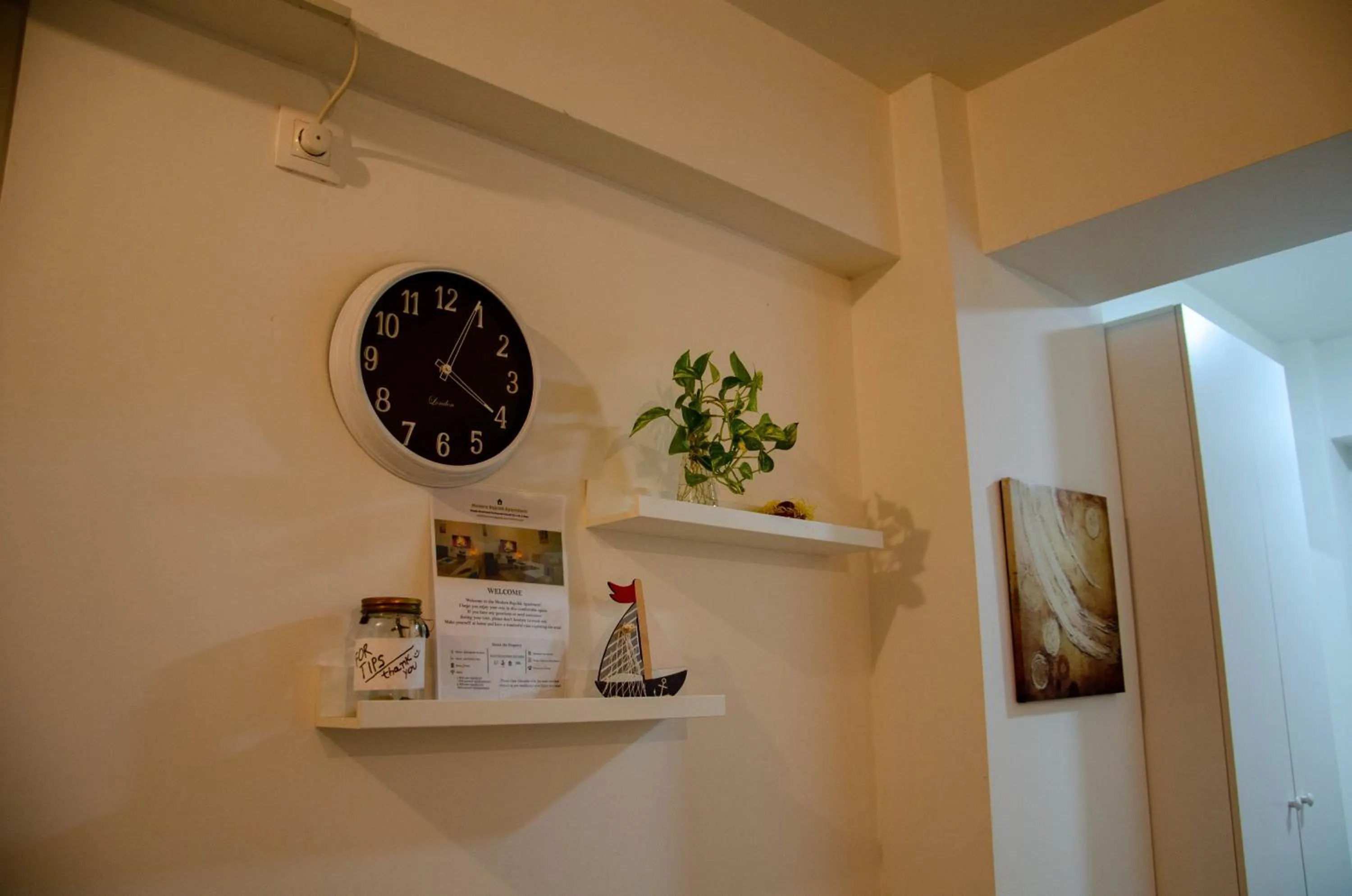 Decorative detail in Modern Rajcikk Apartment nearby downtown & Vardar river