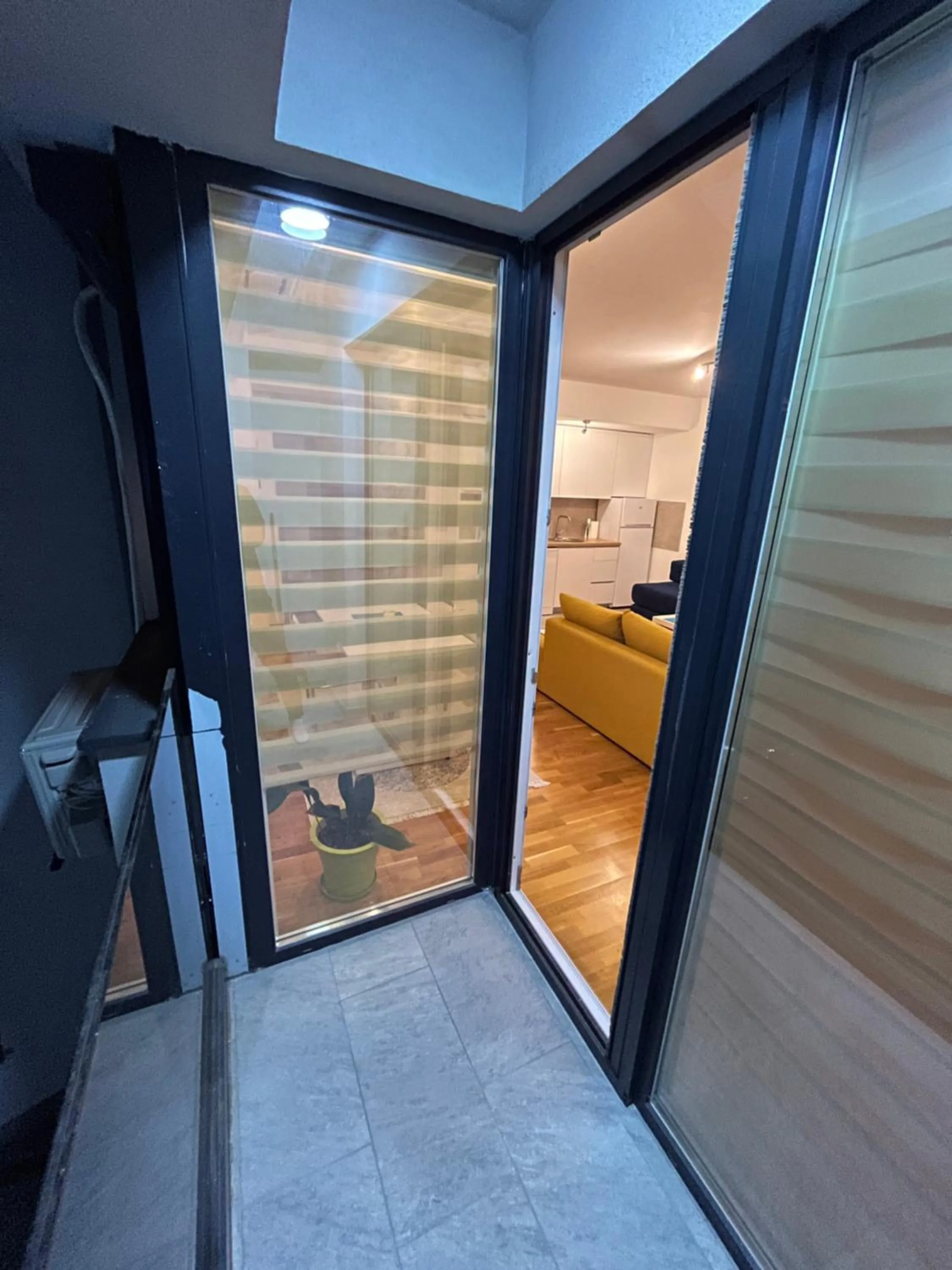 Balcony/Terrace, Bed in Modern Rajcikk Apartment nearby downtown & Vardar river
