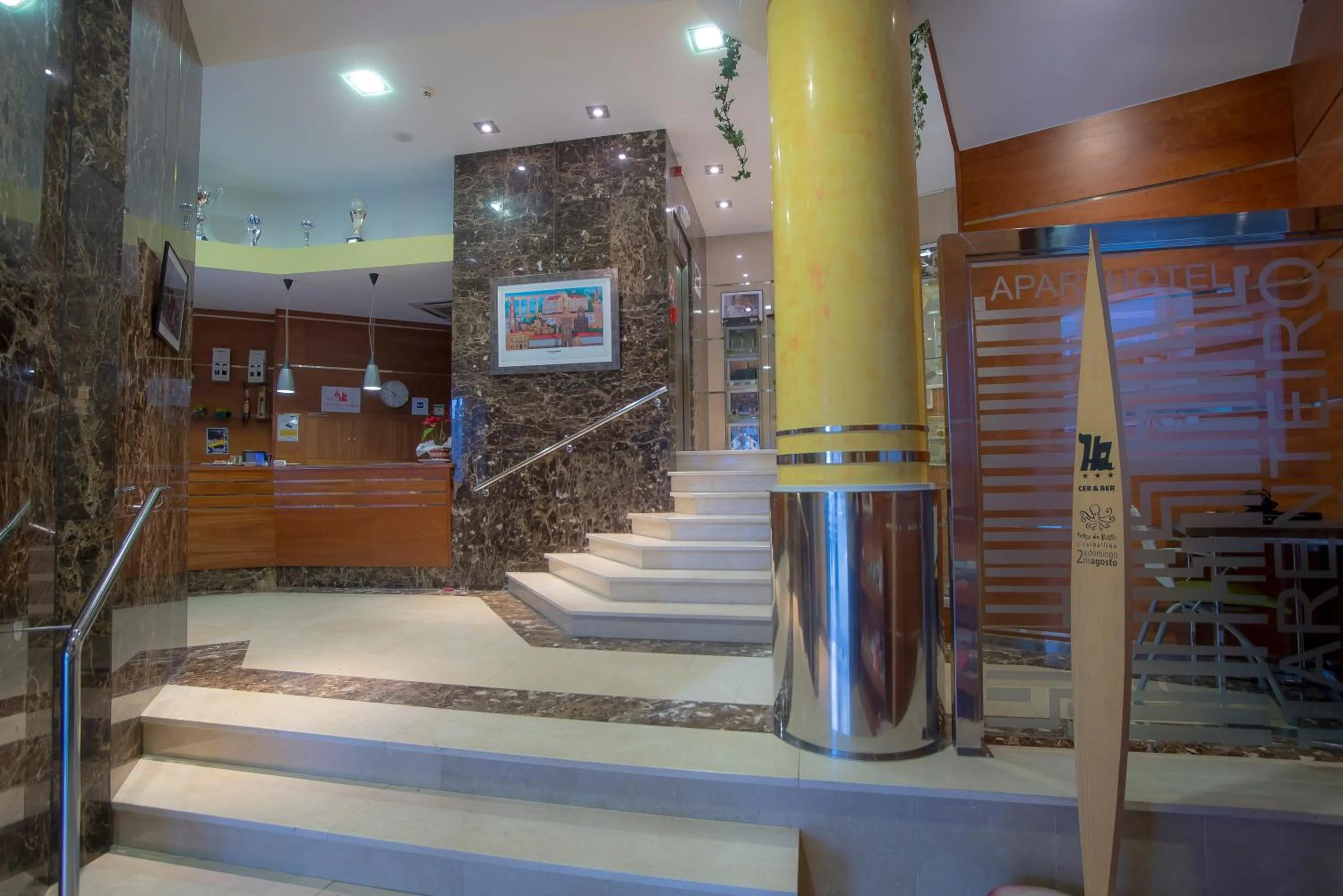 Lobby or reception in Aparthotel Arenteiro