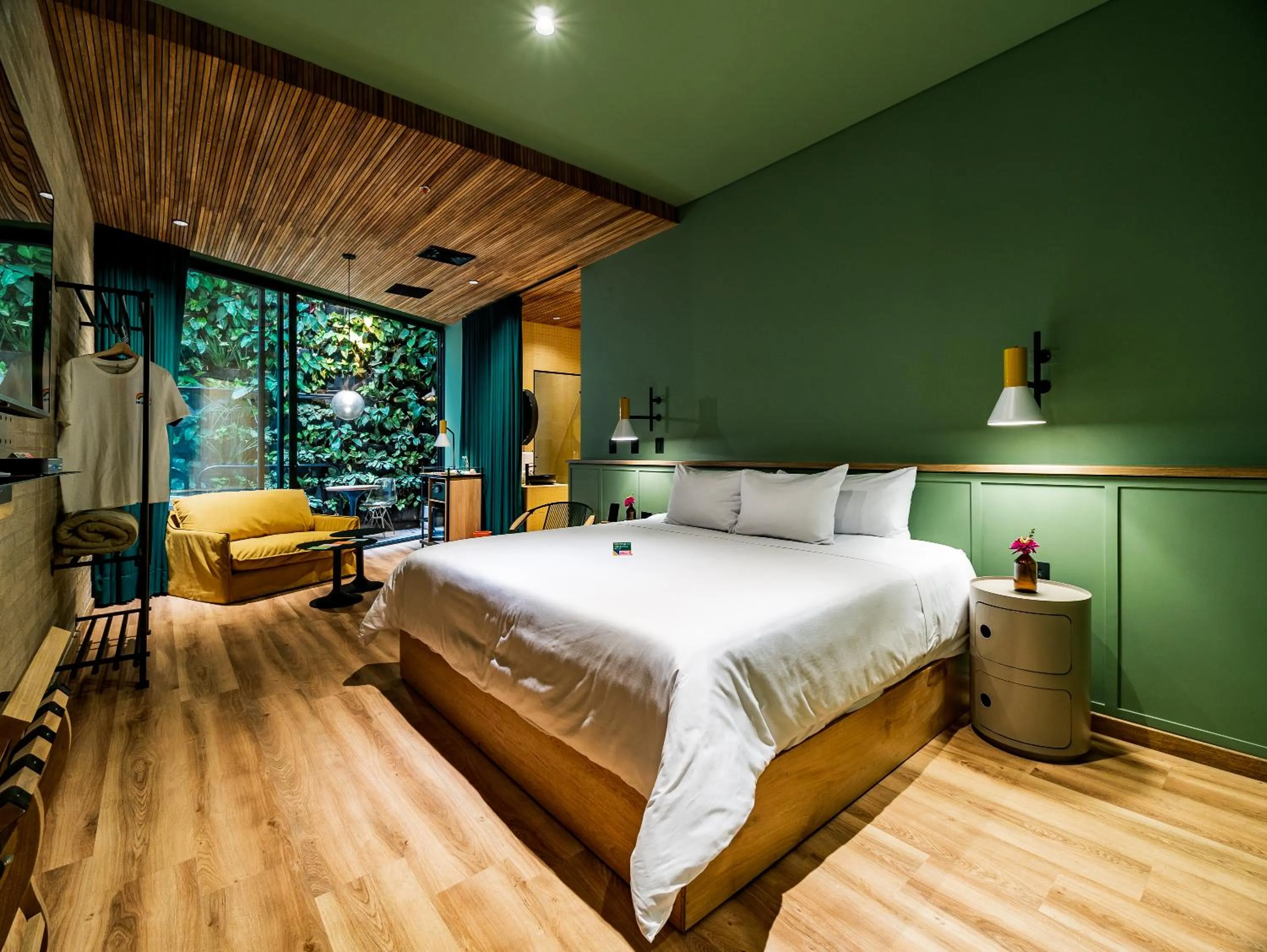 Bed in The Somos Bold Hotel