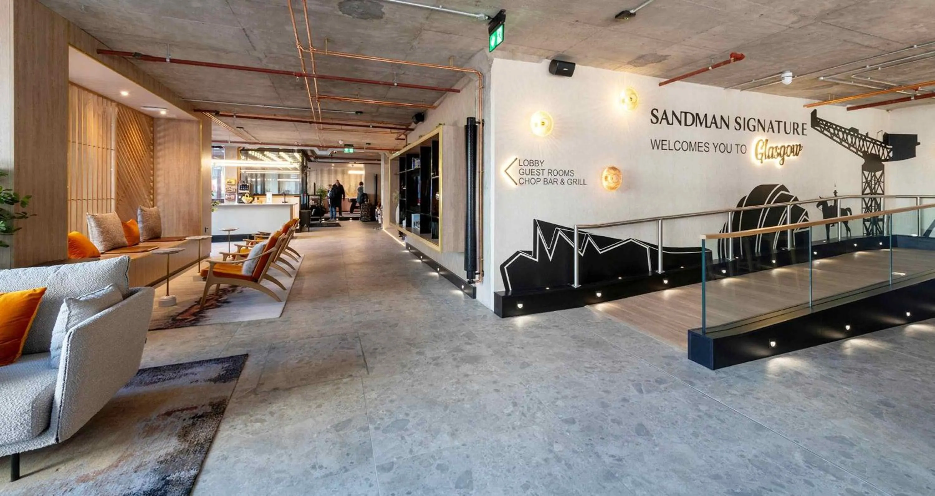 Lobby or reception in Sandman Signature Glasgow Hotel