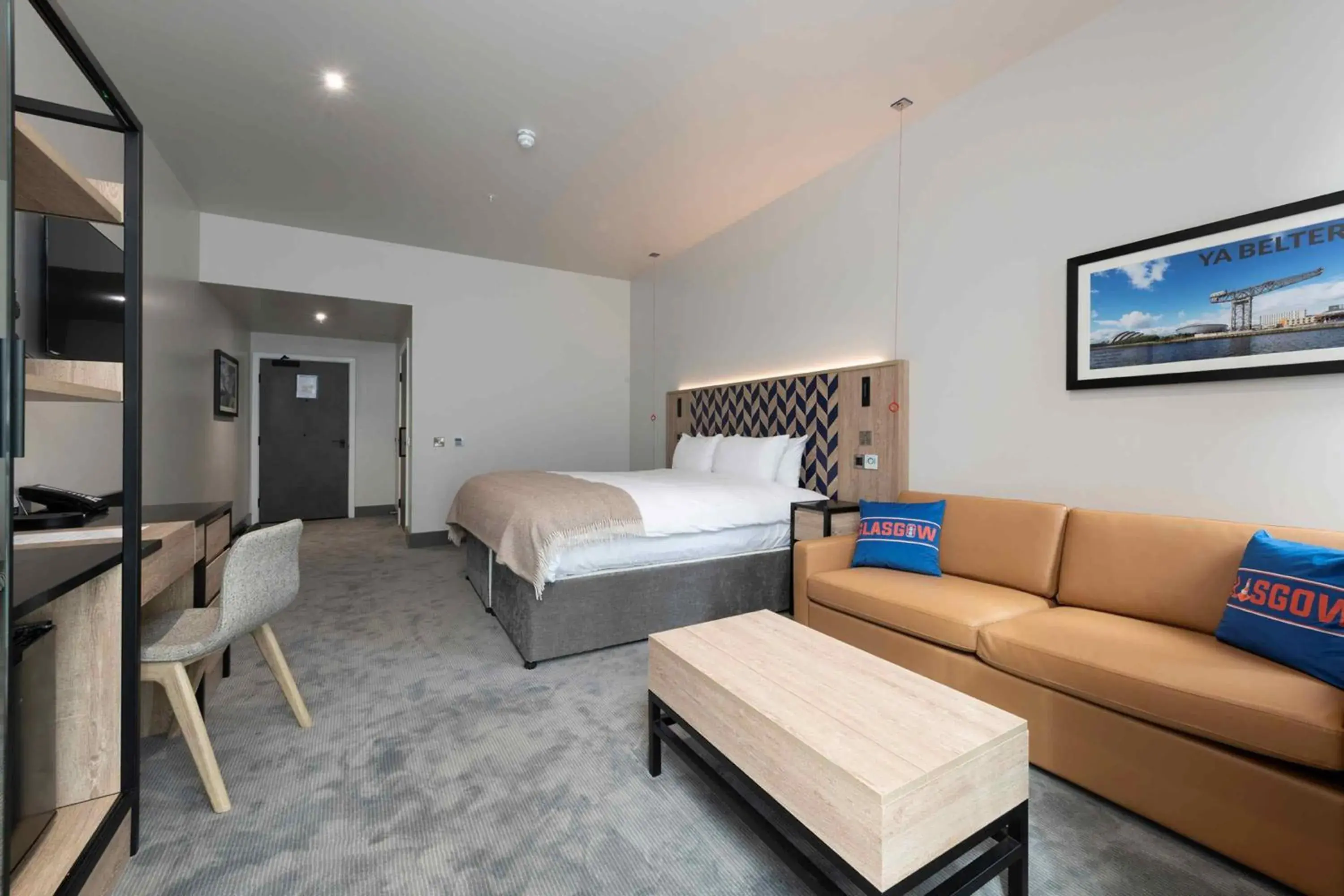 Accessible Suite, 1 Super King Bed, Sofa Bed, Kitchenette in Sandman Signature Glasgow Hotel Accessible Suite, 1 Super King Bed, Sofa Bed, Kitchenette in Sandman Signature Glasgow Hotel