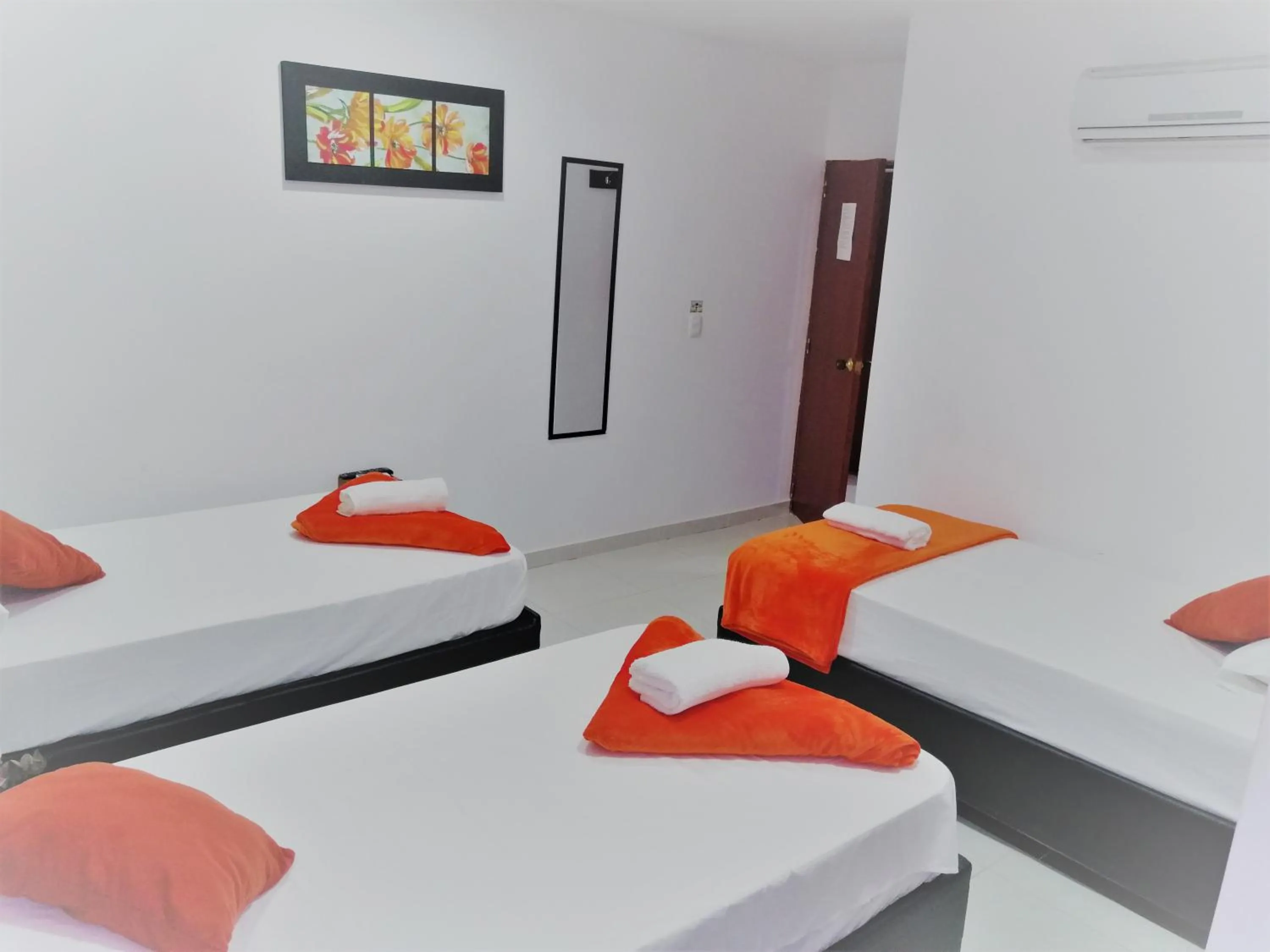 Bed in Hotel Don Jose