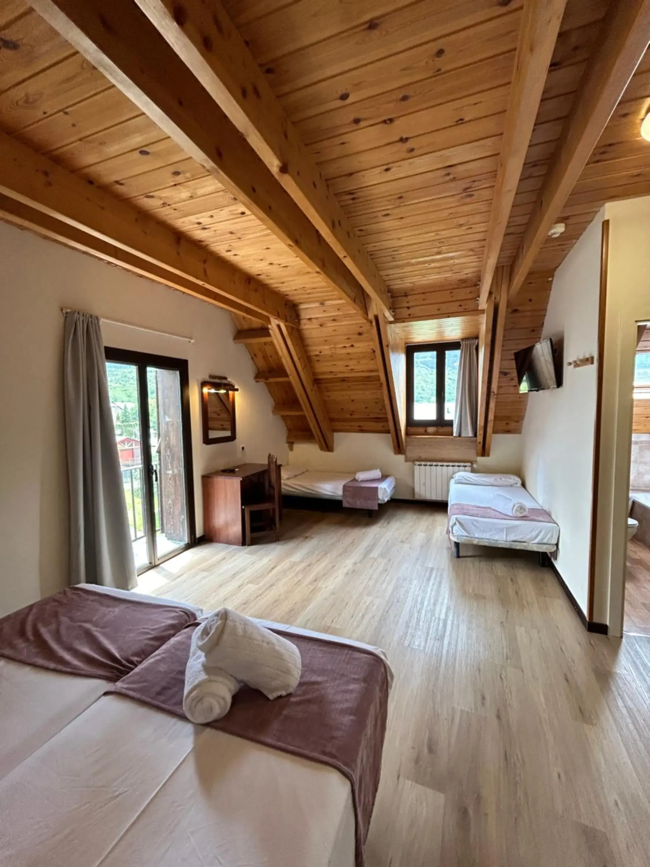 Bed in Hotel Romànic Bed in Hotel Romànic