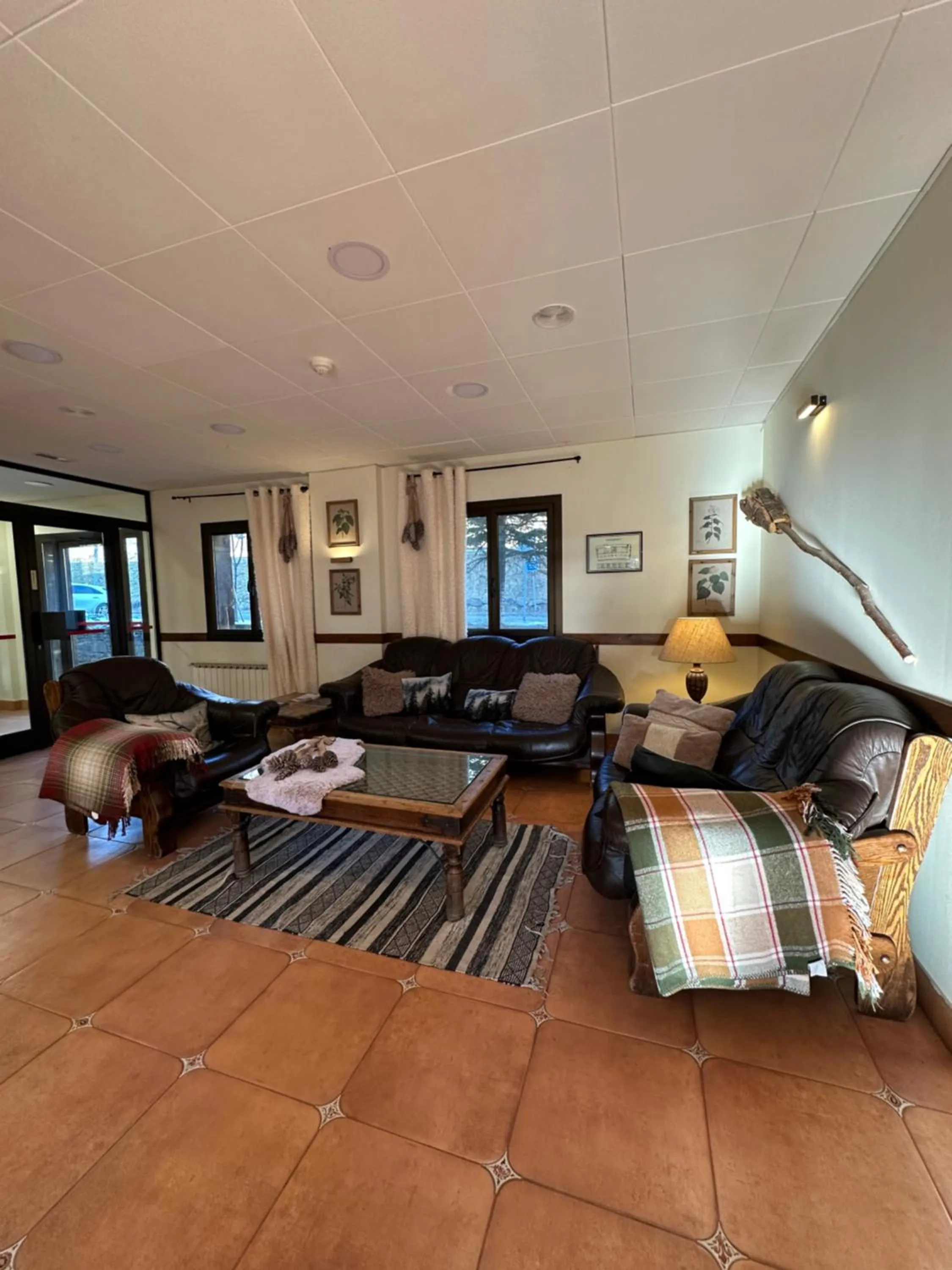 Bed in Hotel Romànic