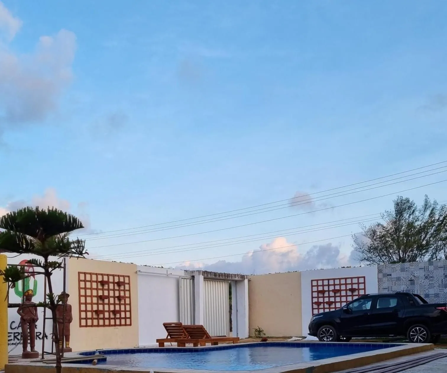 Pool view in Casa Ferreira Cumbuco