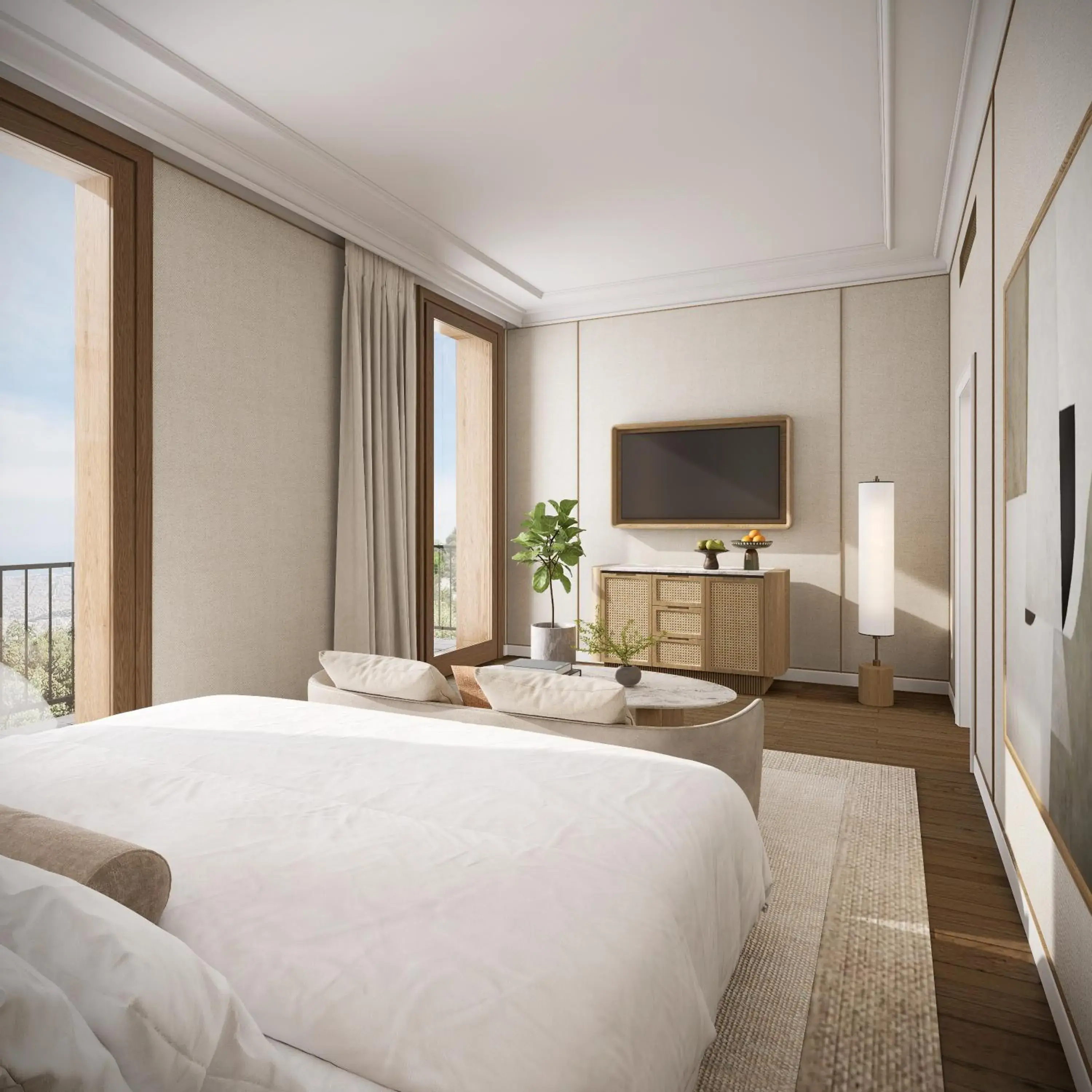 Seating area, Bed in Gran Hotel La Florida G.L Monumento Seating area, Bed in Gran Hotel La Florida G.L Monumento