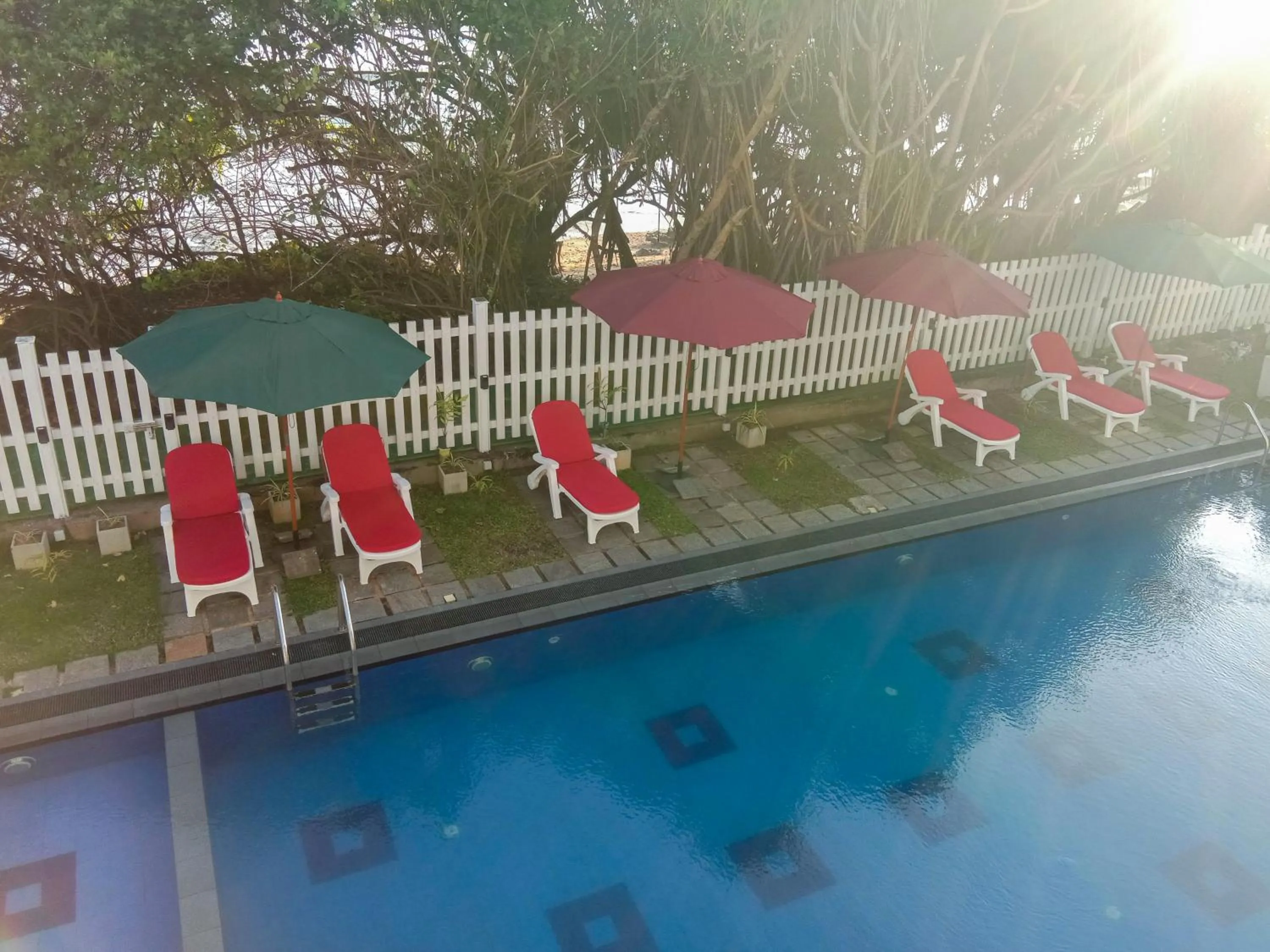 Pool view in ARA Beach Resort Mirissa