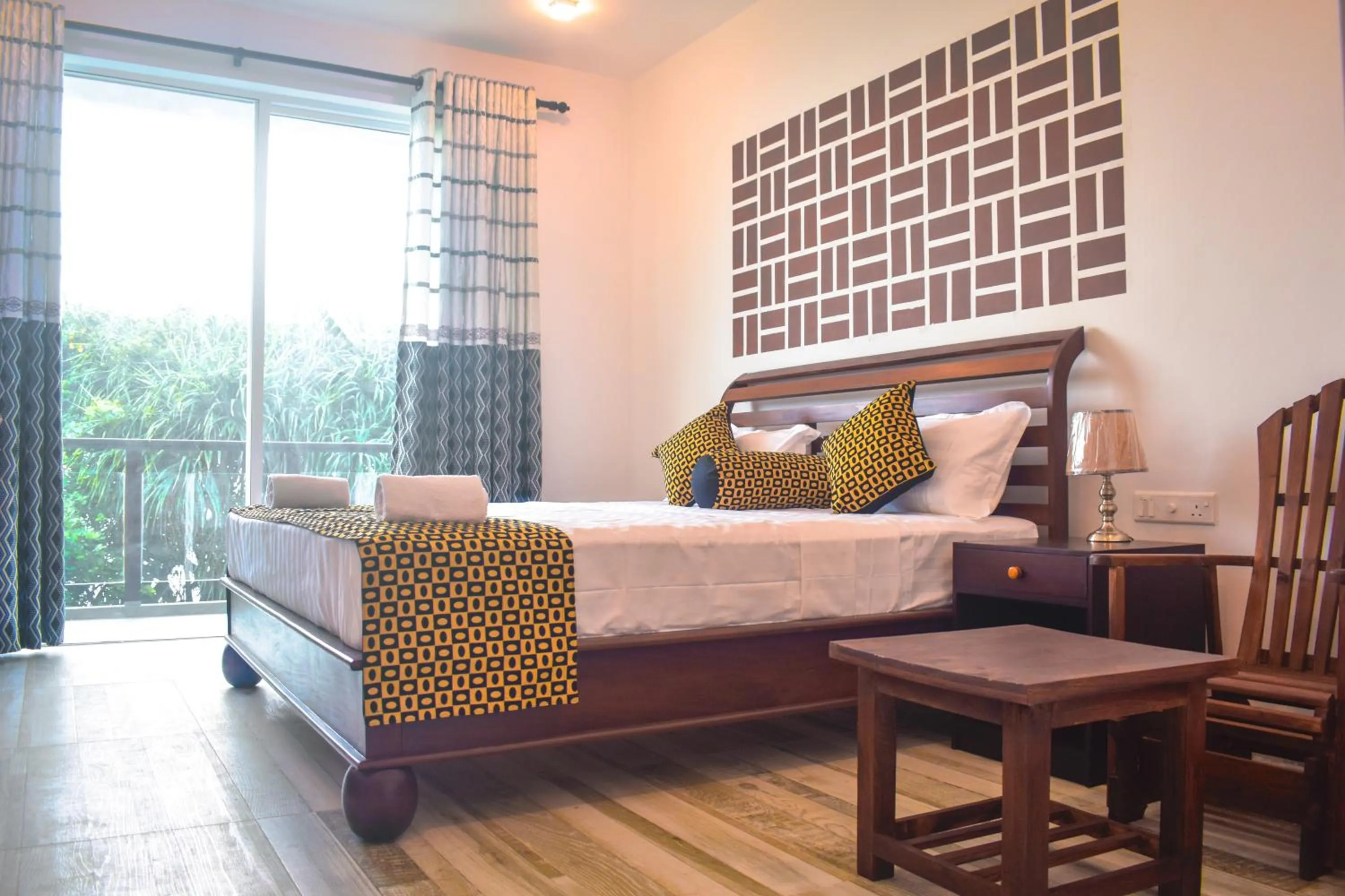 Bed in ARA Beach Resort Mirissa