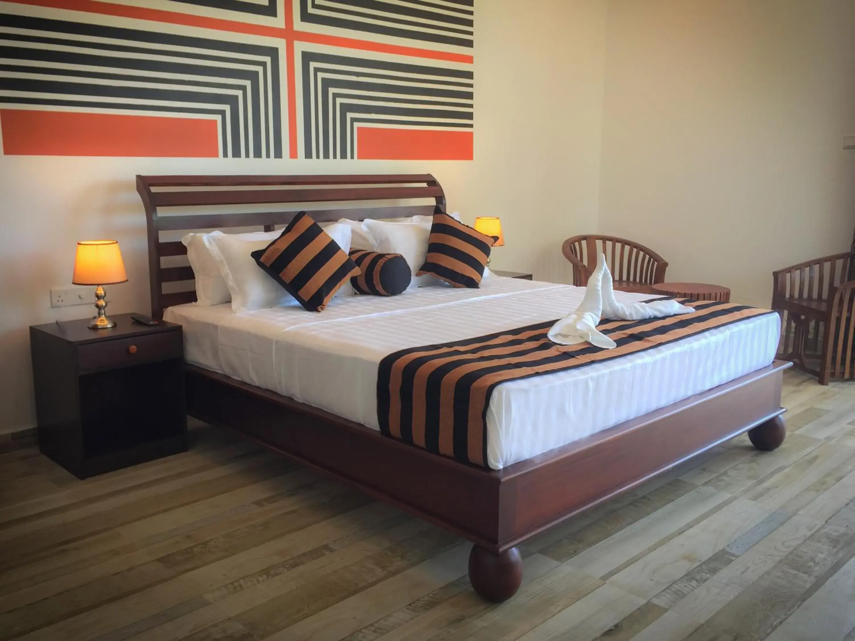 Bed in ARA Beach Resort Mirissa Bed in ARA Beach Resort Mirissa