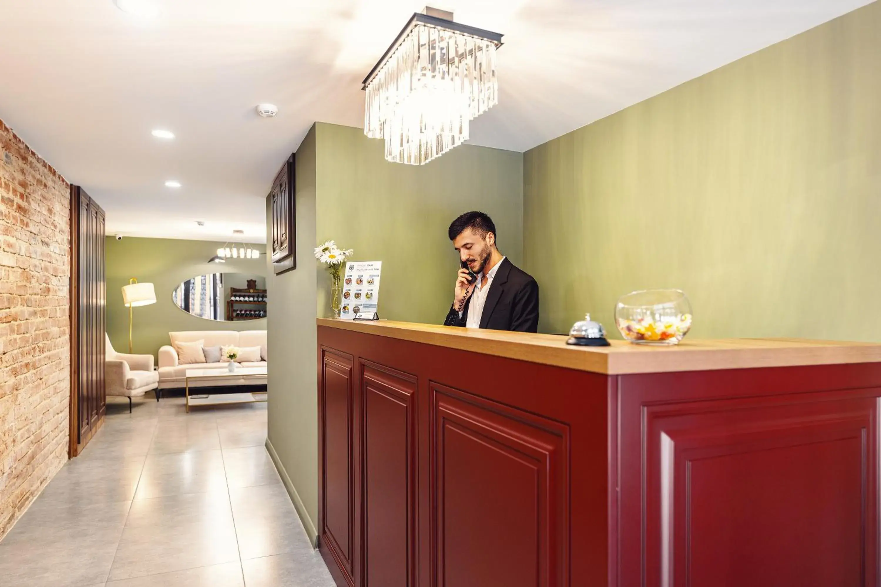 Lobby or reception in Boutique Hotel Manufactura Lobby or reception in Boutique Hotel Manufactura