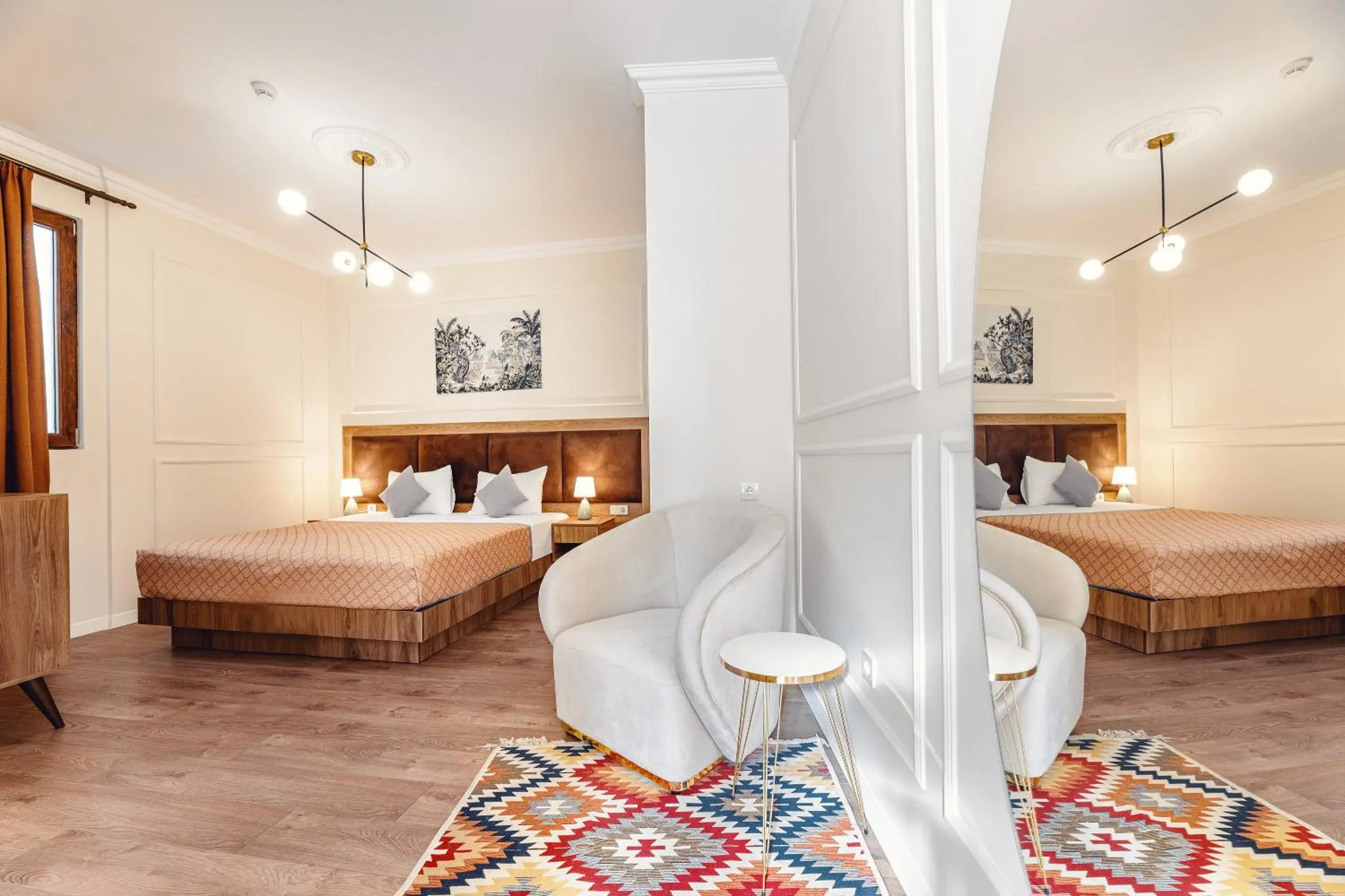 Seating area, Bed in Boutique Hotel Manufactura Seating area, Bed in Boutique Hotel Manufactura