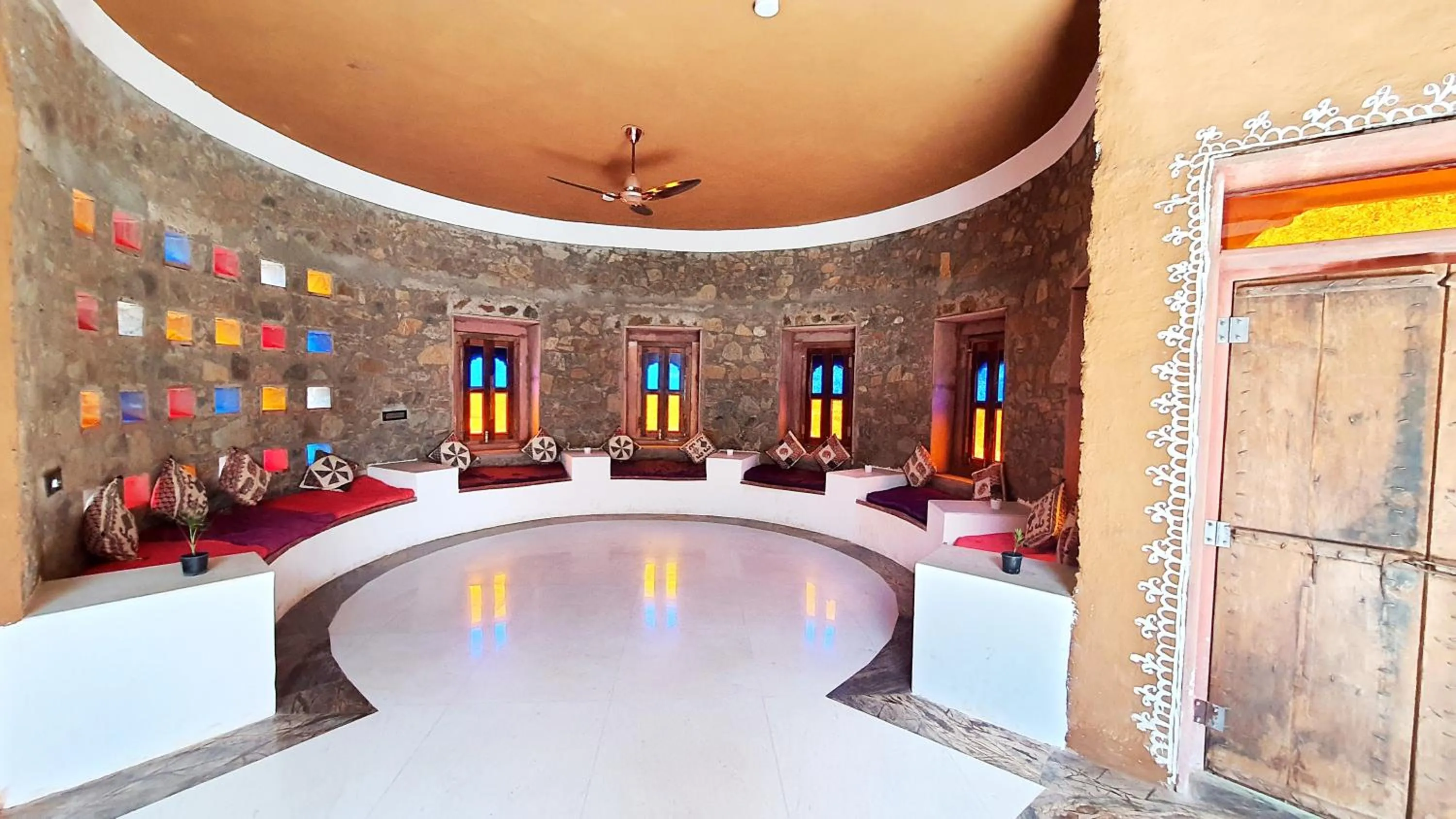Living room in Sariska Kasba - A Village Resort