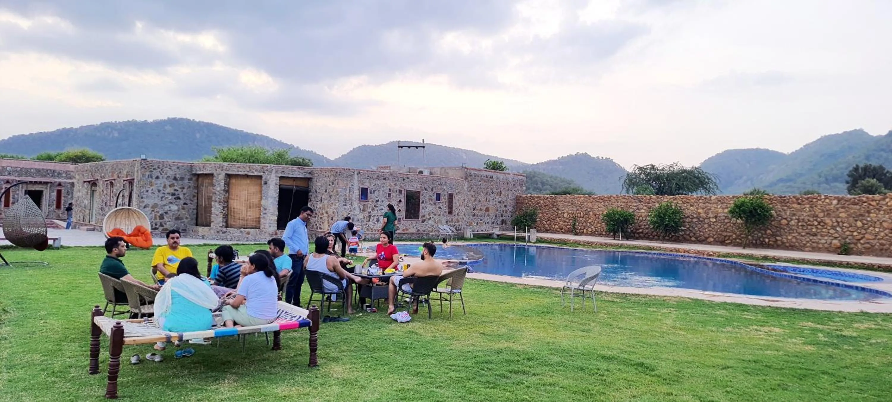 People in Sariska Kasba - A Village Resort