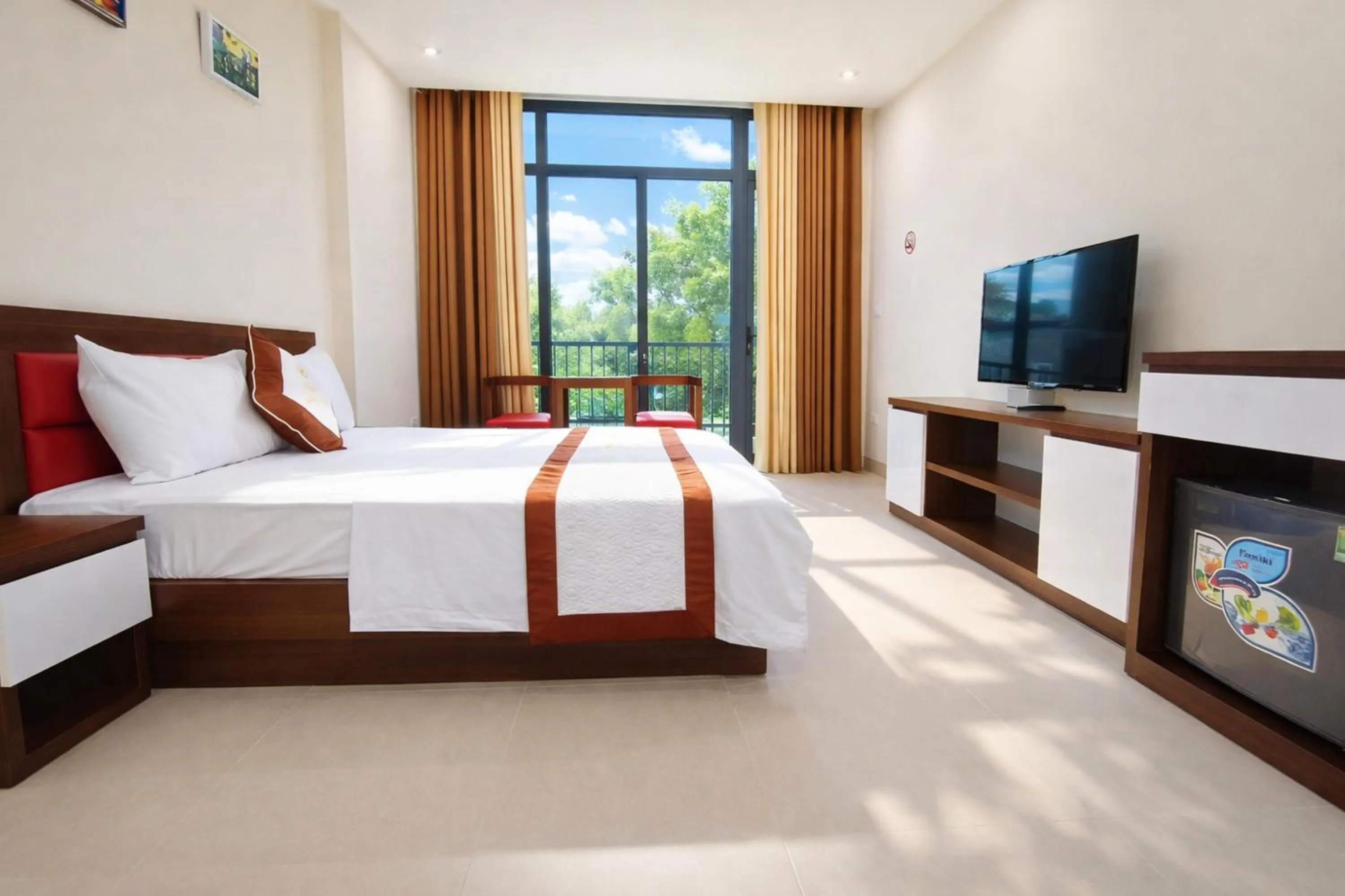 TV and multimedia, Bed in Hanvet Hotel Ha Noi