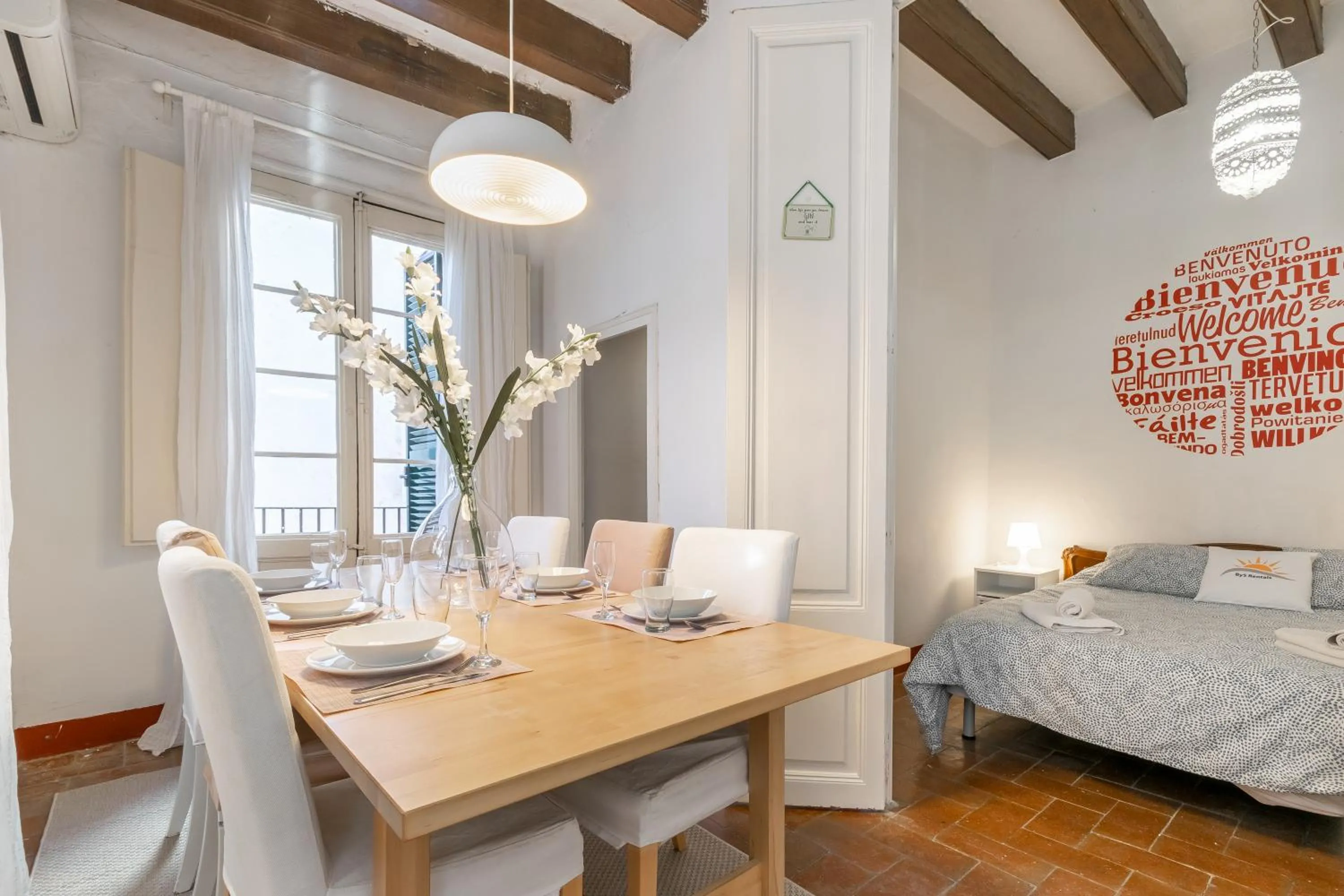 Bed in Vistamar 2: Primera línea de mar con gran terraza