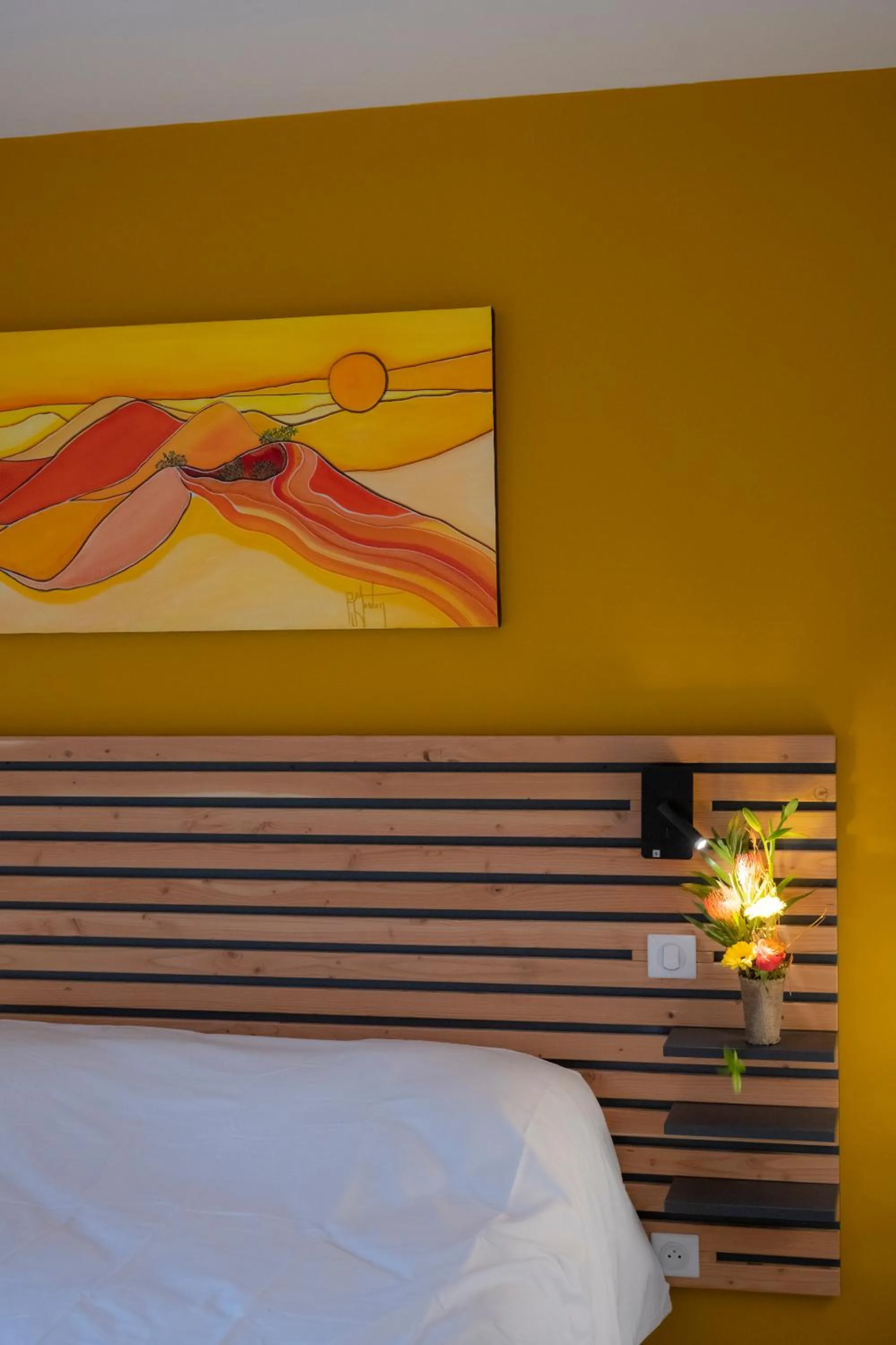 Decorative detail, Bed in L'Orée des Sources